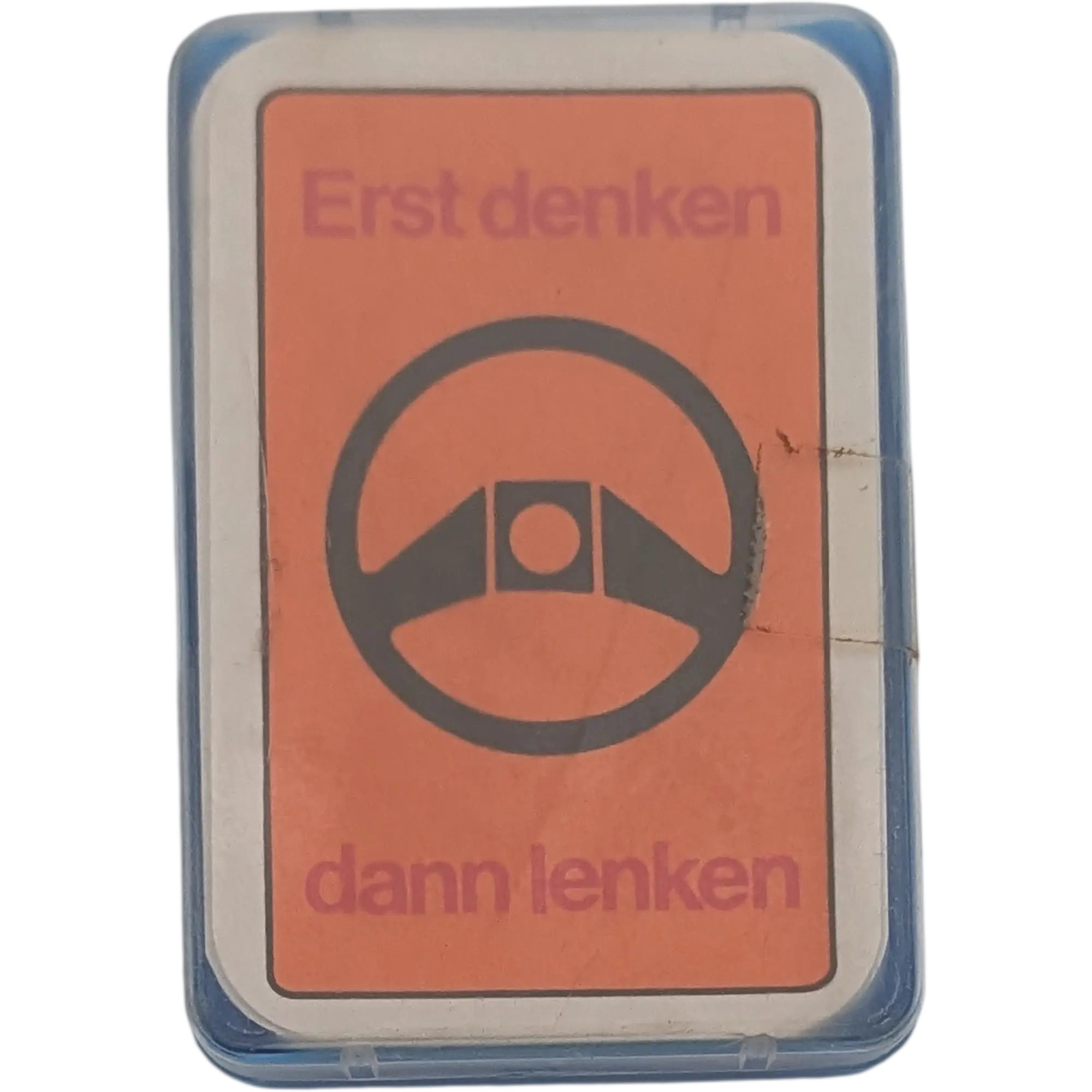Erst denken dann lenken Verkehrs-Quizspiel Kartenspiel Autofahrer Wissen Vintage