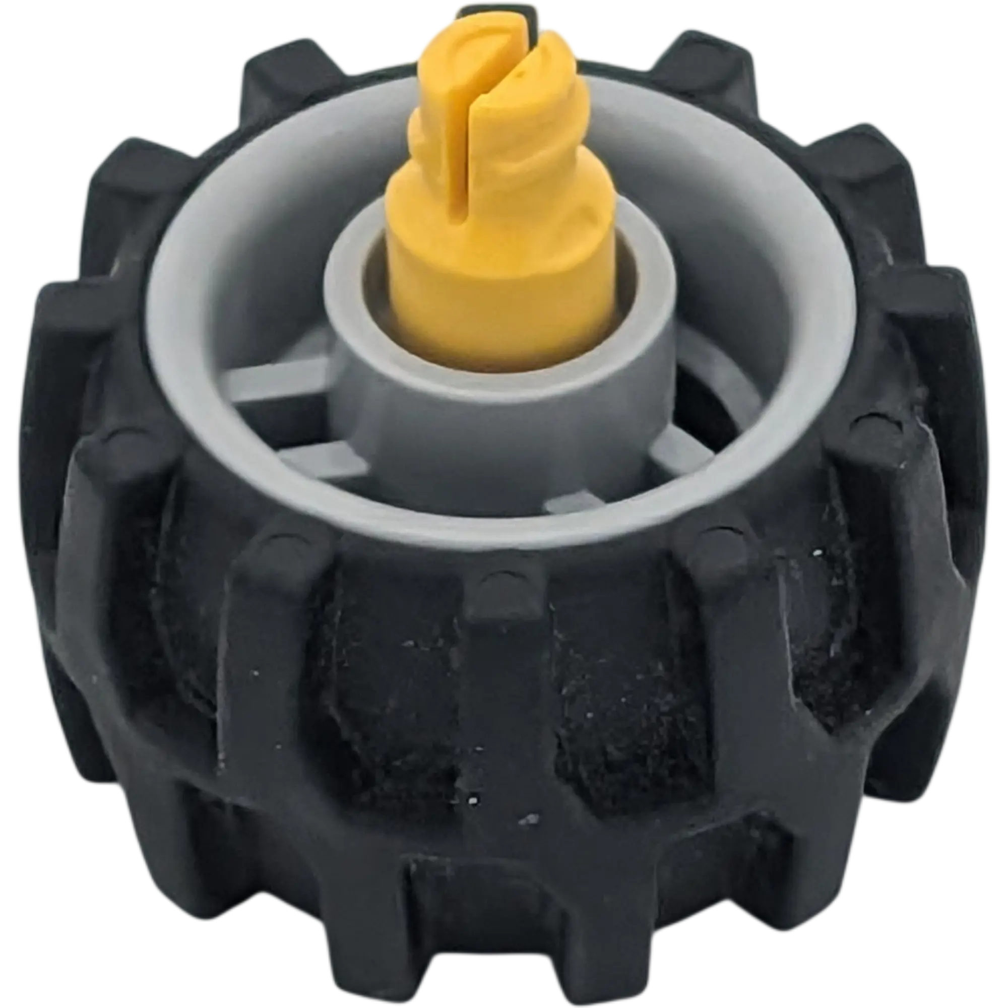 Lego Duplo Toolo 31350 Felge Rad Silber Grau Gelb mit schwarzem Reifen mit Baggerprofil
