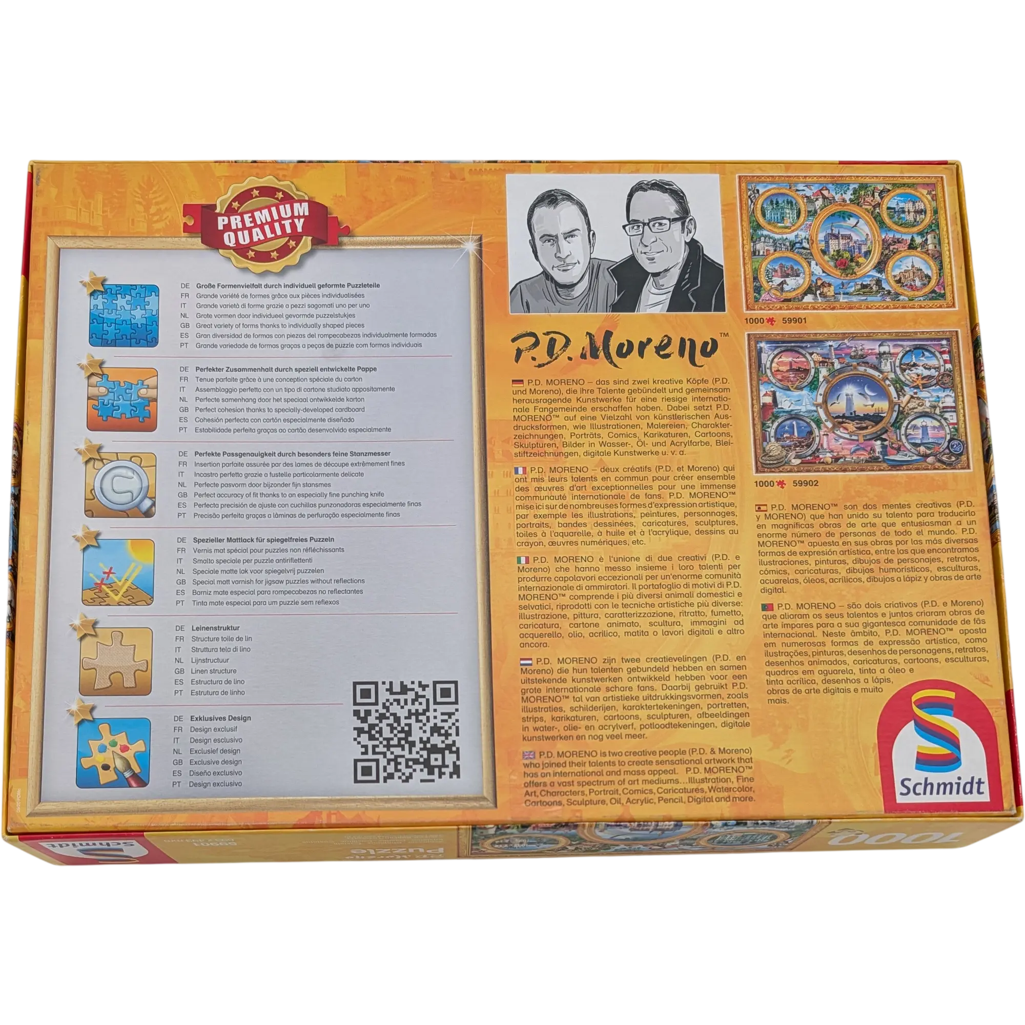Schmidt P. D. Moreno Puzzle 1000 Teile 59901 Schlösser, Ansicht 2