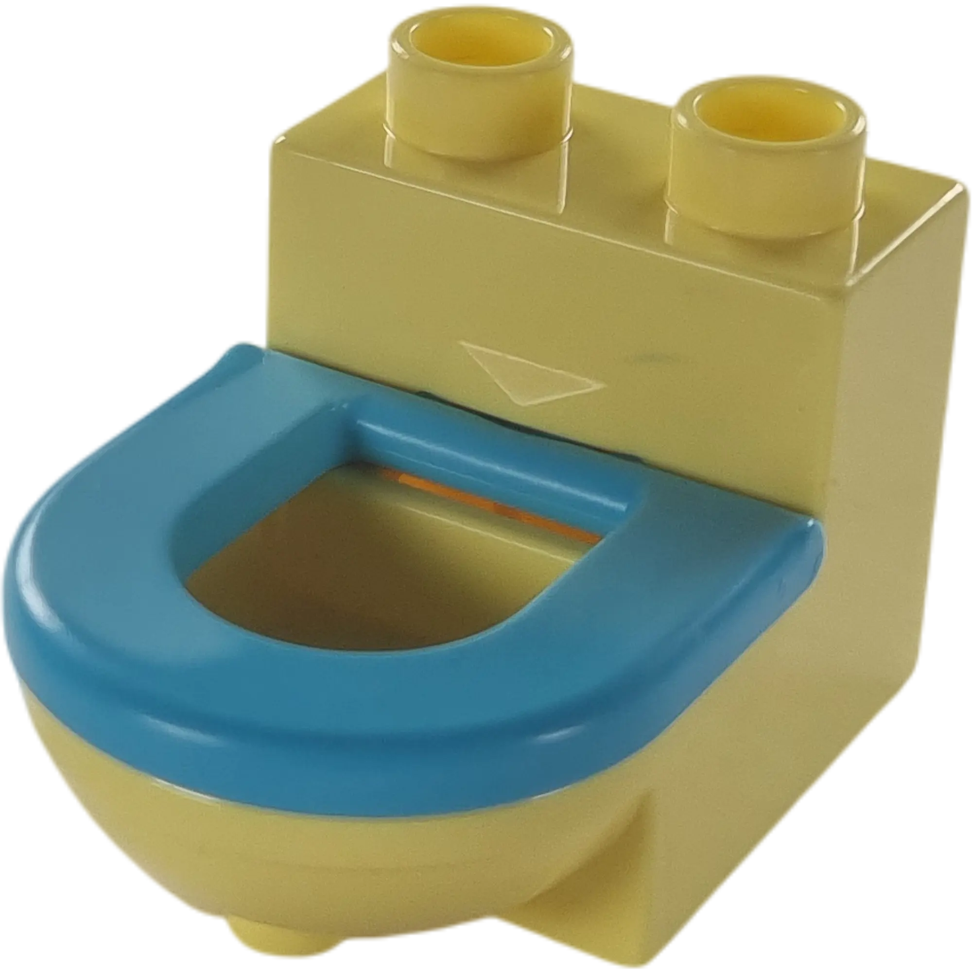 Lego Duplo 4911 Toilette Hellgelb Azur Deckel beweglich