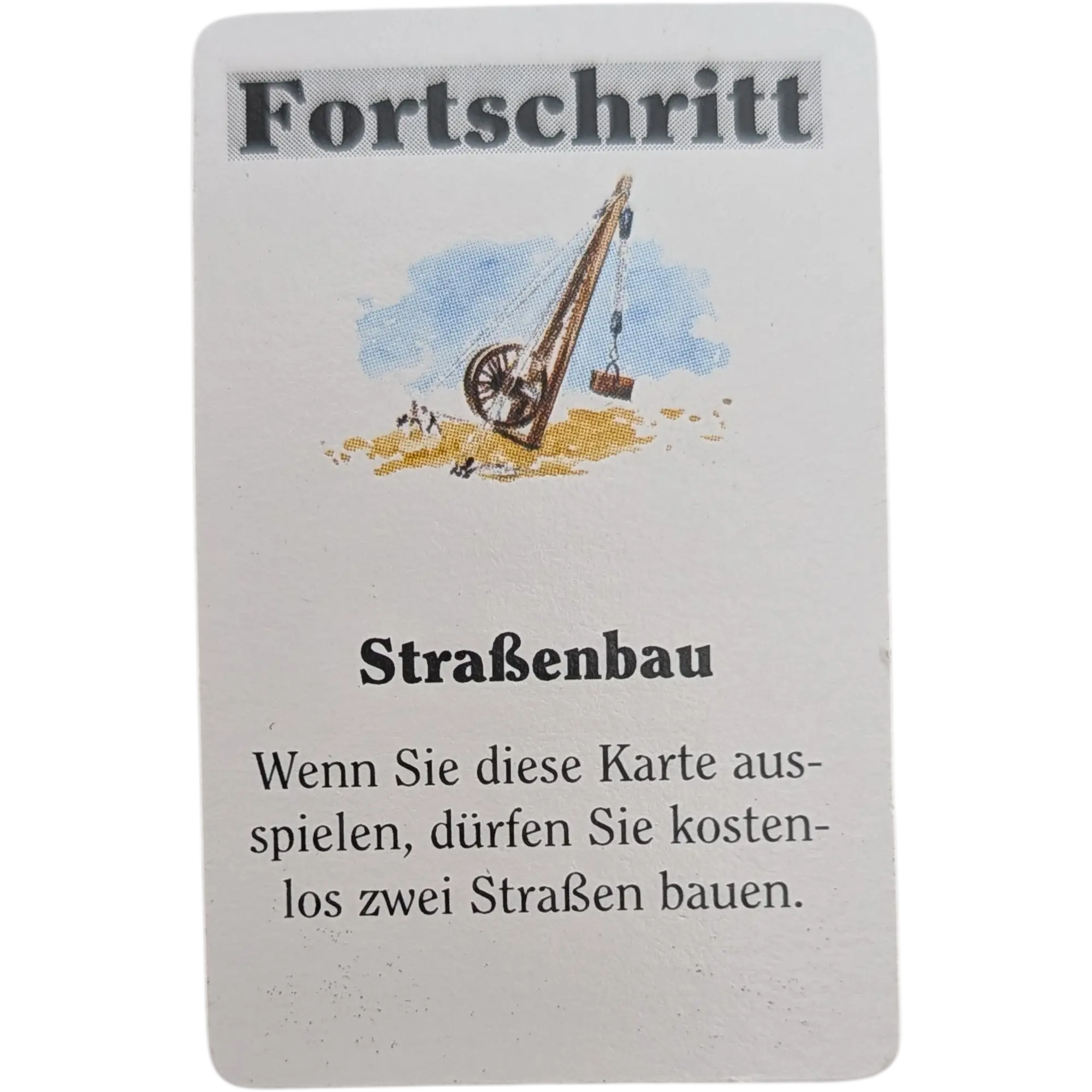 Kosmos Travel-Box Die Siedler von Catan Ersatzteile Entwicklungskarte Fortschritt Straßenbau