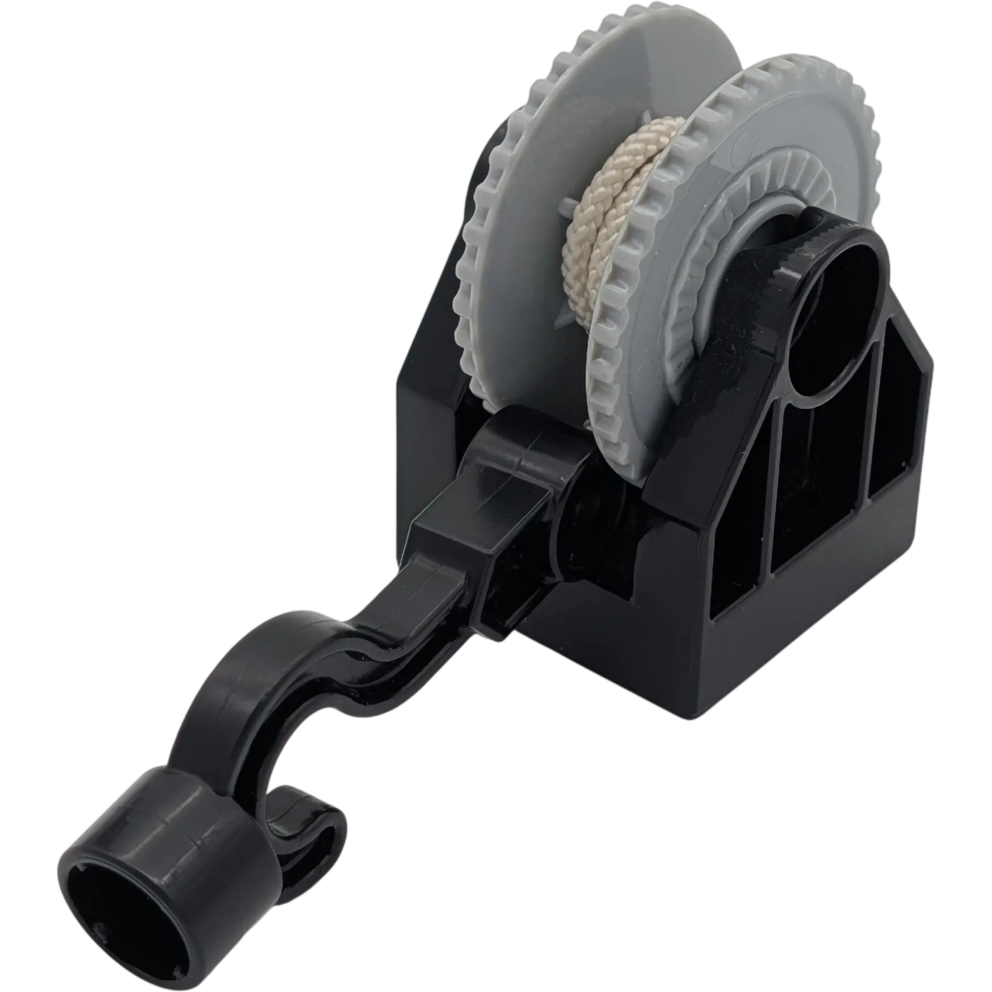 Lego Duplo 4654 Kran Seilwinde mit Haken Schwarz Grau mit Halter 13358