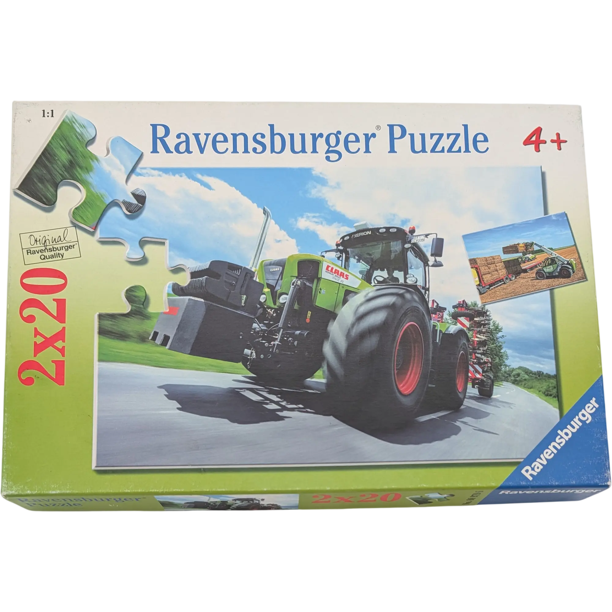 Ravensburger Puzzle Claas 2 x 20 Teile 089796 Xerion & Scorpion