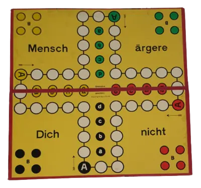 Pferderennen Spielplan Spielbrett Mensch ärgere dich nicht