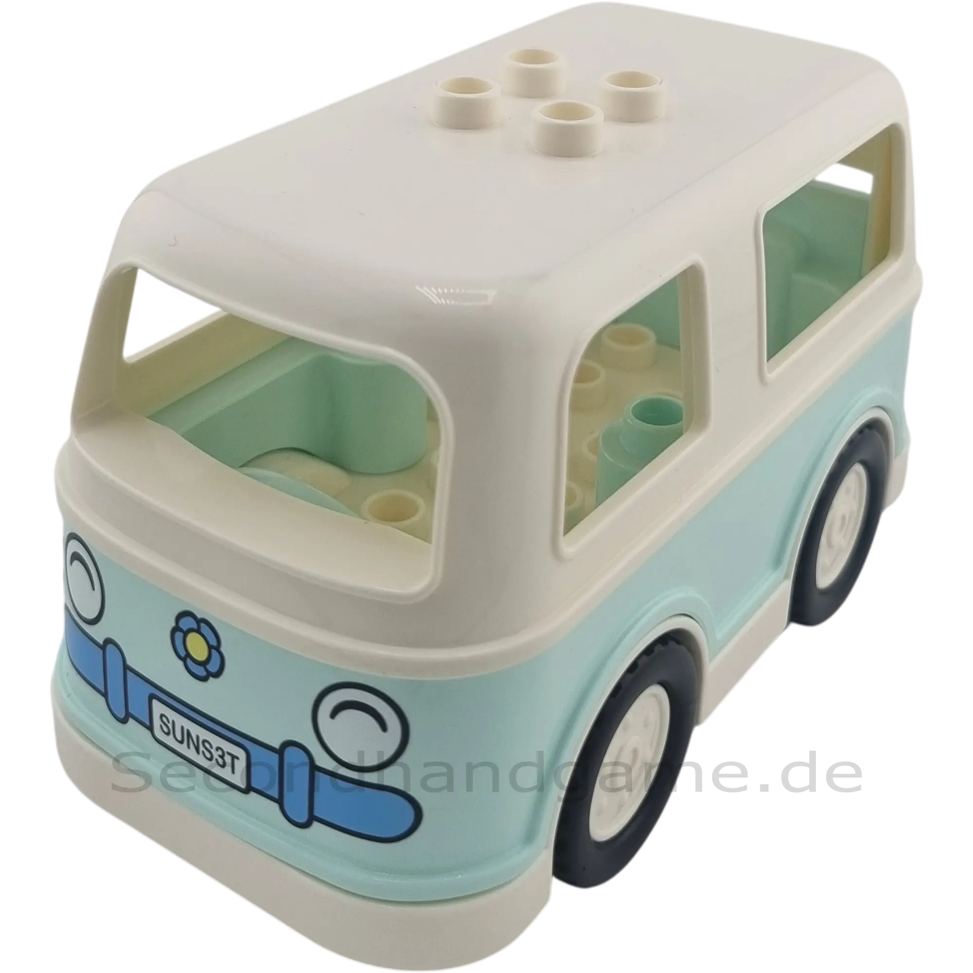 Lego Duplo Bus Weiß mit Blumen 