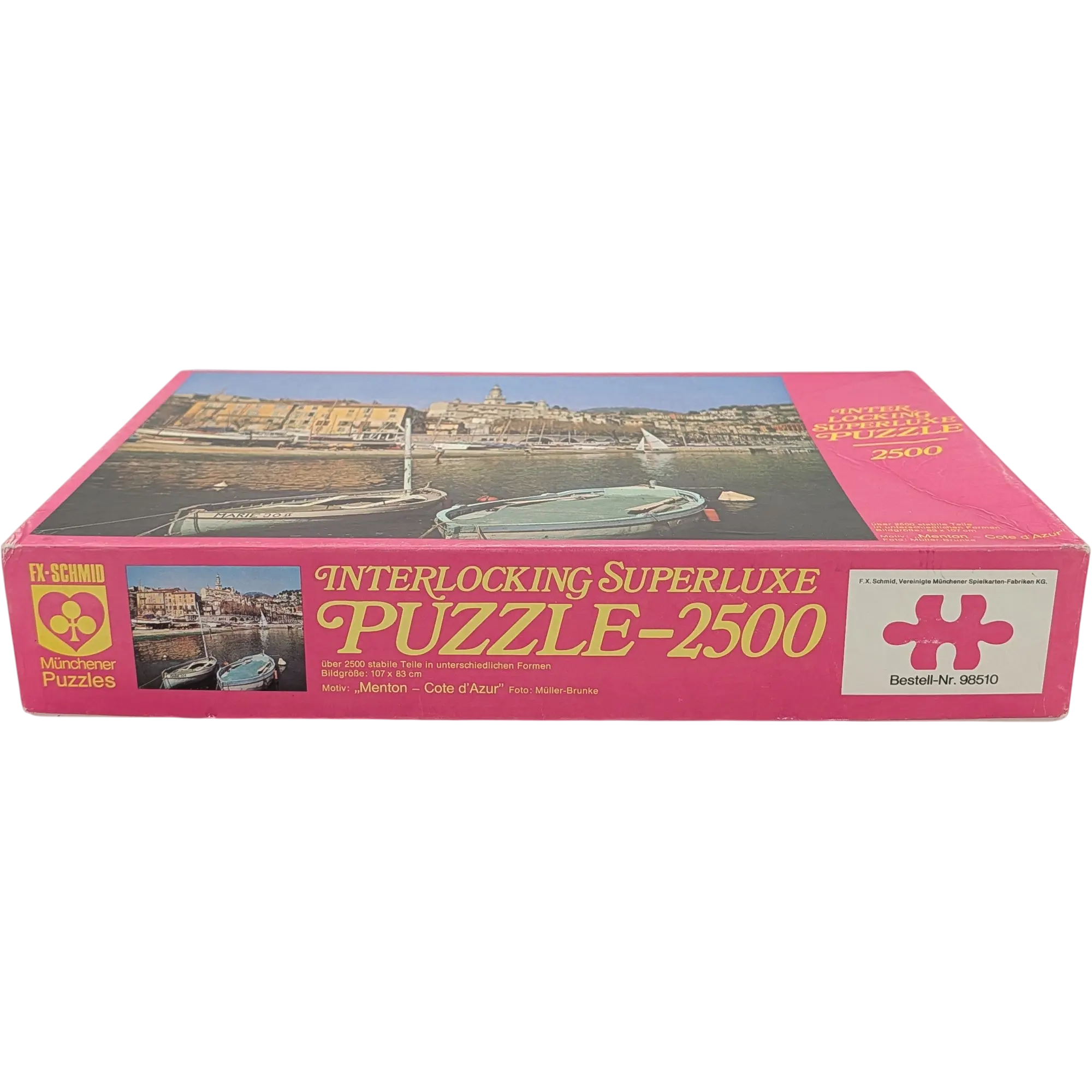 FX Schmid Interlocking Superluxe Puzzle 2500 Teile 98510 Menton Cote d'Azur, Ansicht 2