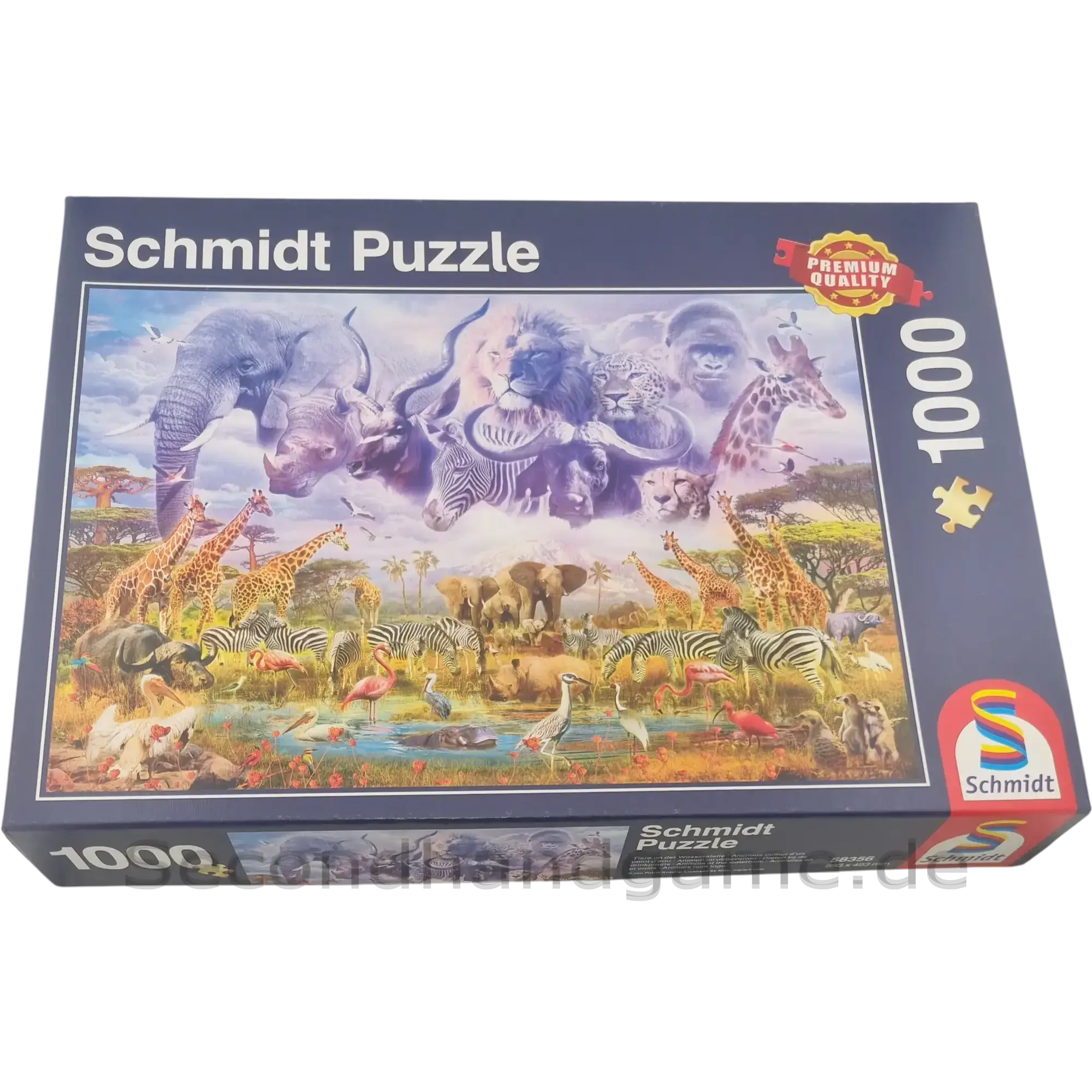 Schmidt Puzzle Afrikanische Tierwelt 1000 Teile 58356