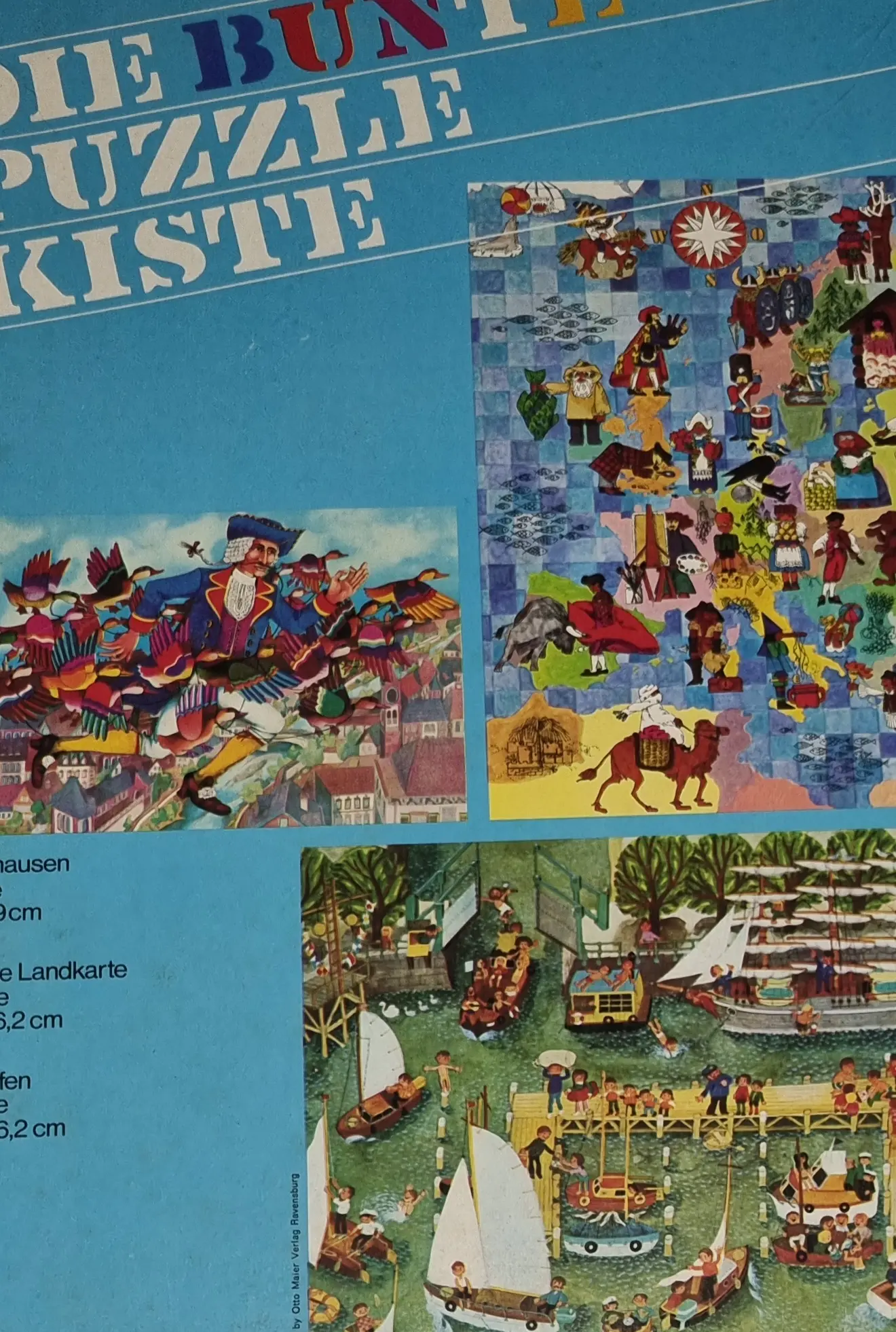 Die bunte Puzzle Kiste Fröhliche Landkarte Yachthafen Münchhausen 19114/18