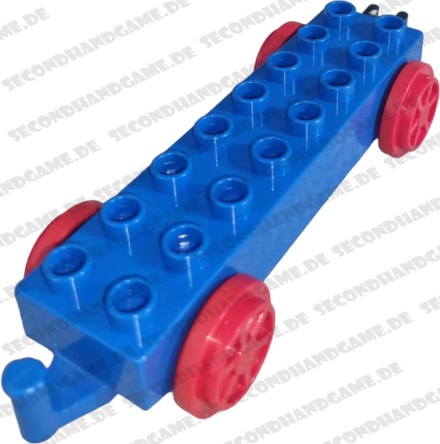 Lego Duplo Eisenbahn Anhänger Blau Rot besonders lang