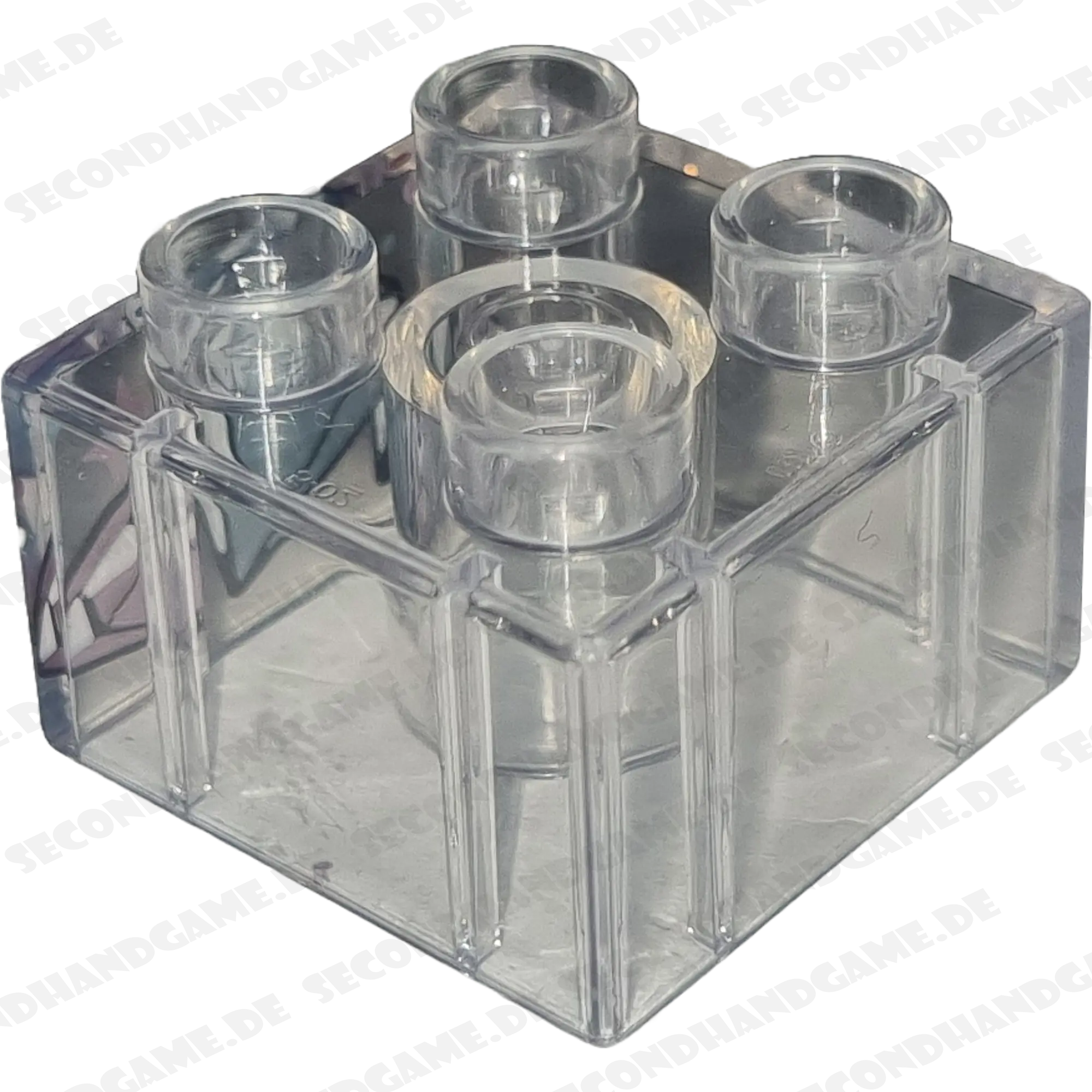 Lego Duplo 2x2 Stein Transparentes Weiß mit Diamanten Edelsteinen 3437