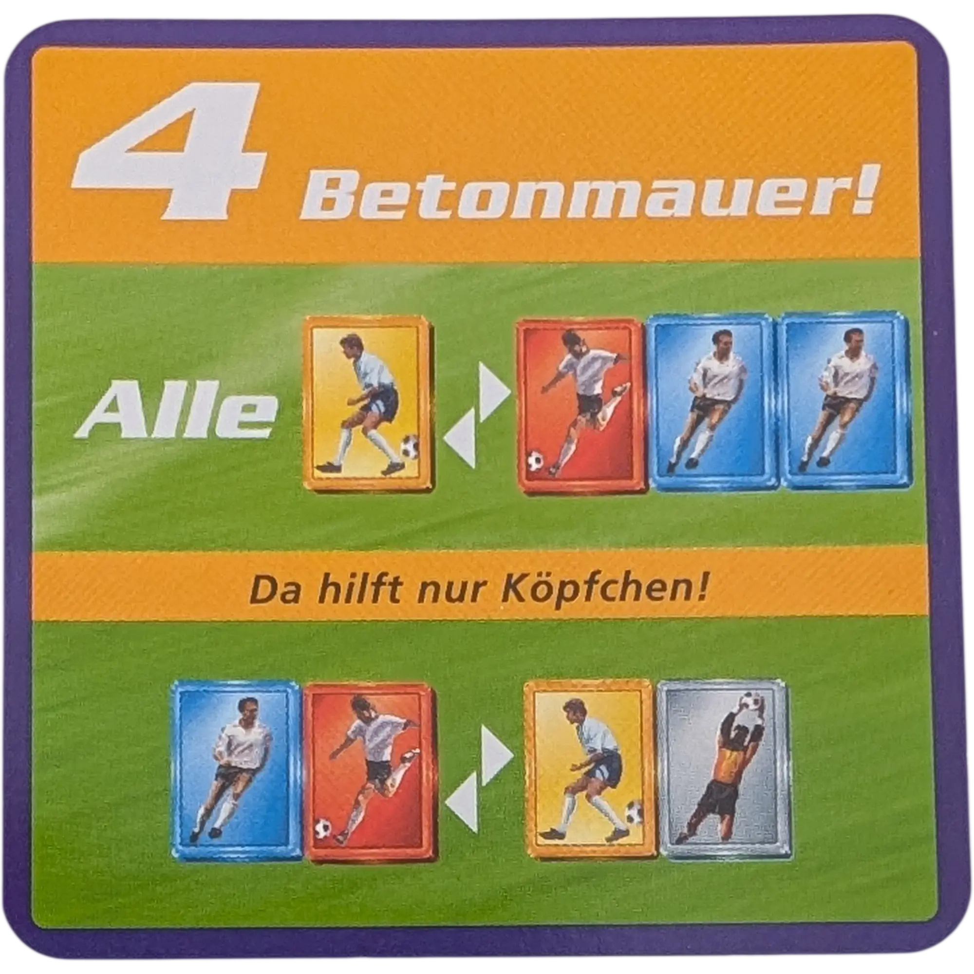Kosmos Finale Ersatzteile Team Blau Taktikkarte Kampfstärke 4 Betonmauer! Da hilft nur Köpfchen!