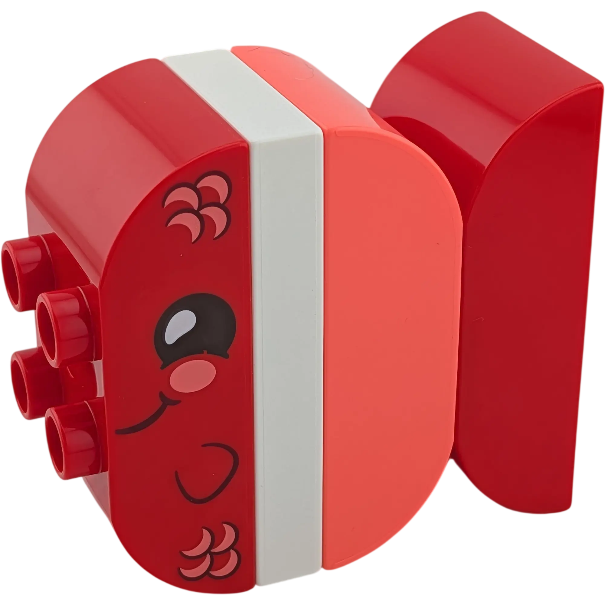 Lego Duplo Fisch Rot Weiß Pink aus vier Bausteinen