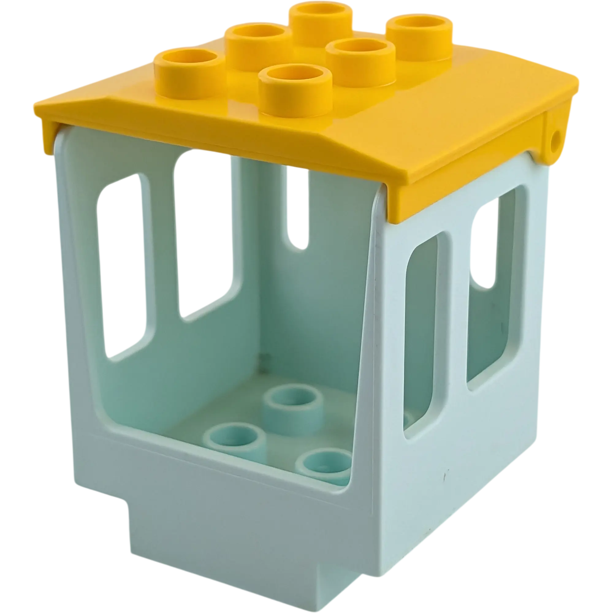 Lego Duplo 4544 Aufsatz Türkis mit Klappdach Gelb Kabine Führerhaus