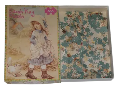 FX Schmid Puzzle 500 Teile Sarah Kay Sarah mit Kätzchen 97780