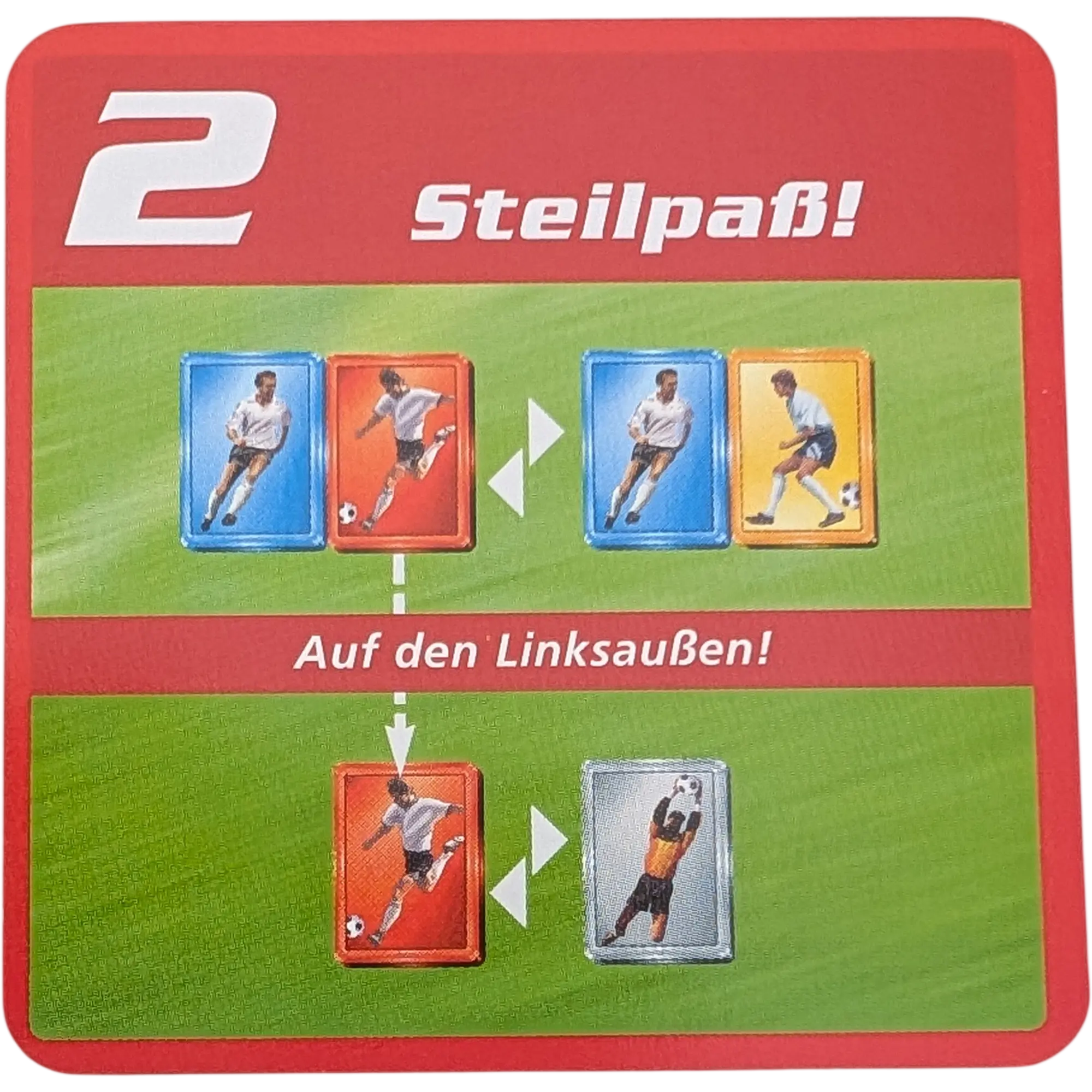 Kosmos Finale Ersatzteile Team Rot Taktikkarte Kampfstärke 2 Steilpaß!