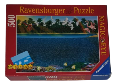 Ravensburger Magic Eye Puzzle 500 Teile 153046 Delphine 3D Illusion