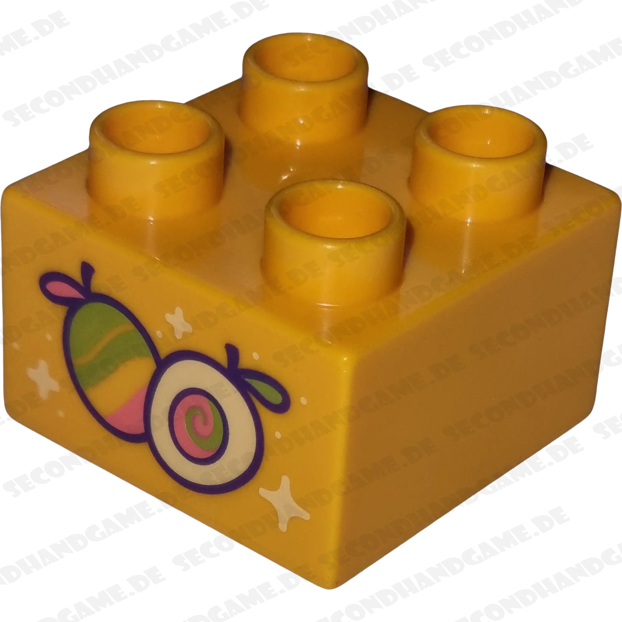 Lego Duplo 2x2 Stein Gelborange Mango 3437