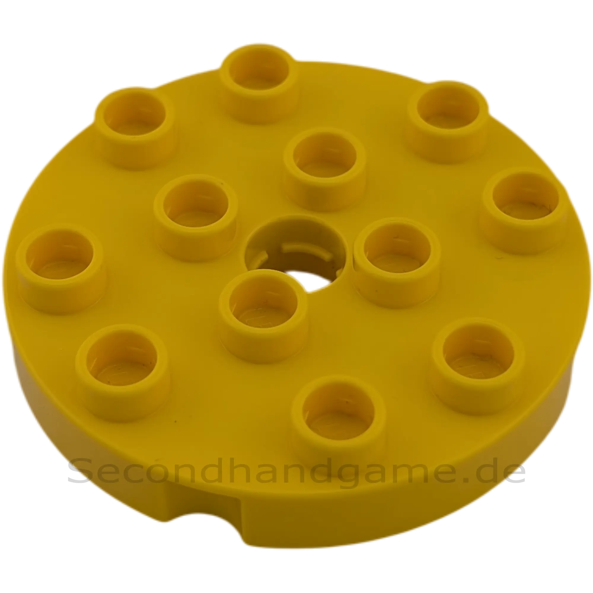 Lego Duplo 98222 Platte Rund mit Loch Kreis 4x4 Gelb