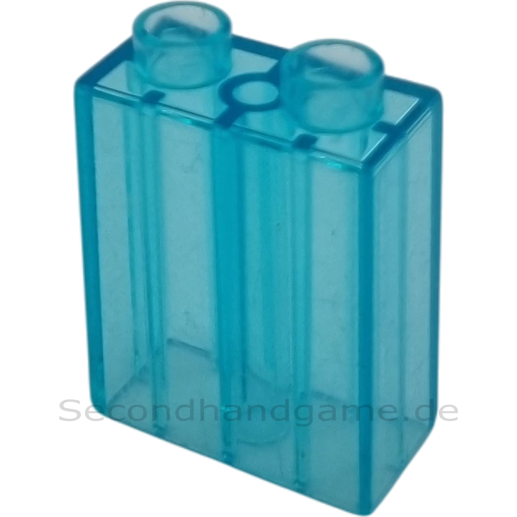 Lego Duplo 4066 Stein 1x2x2 Transparent Blau Wassersteine Glassteine