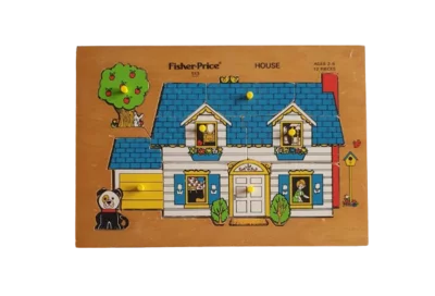 Fisher-Price Holzpuzzle mit Griff House