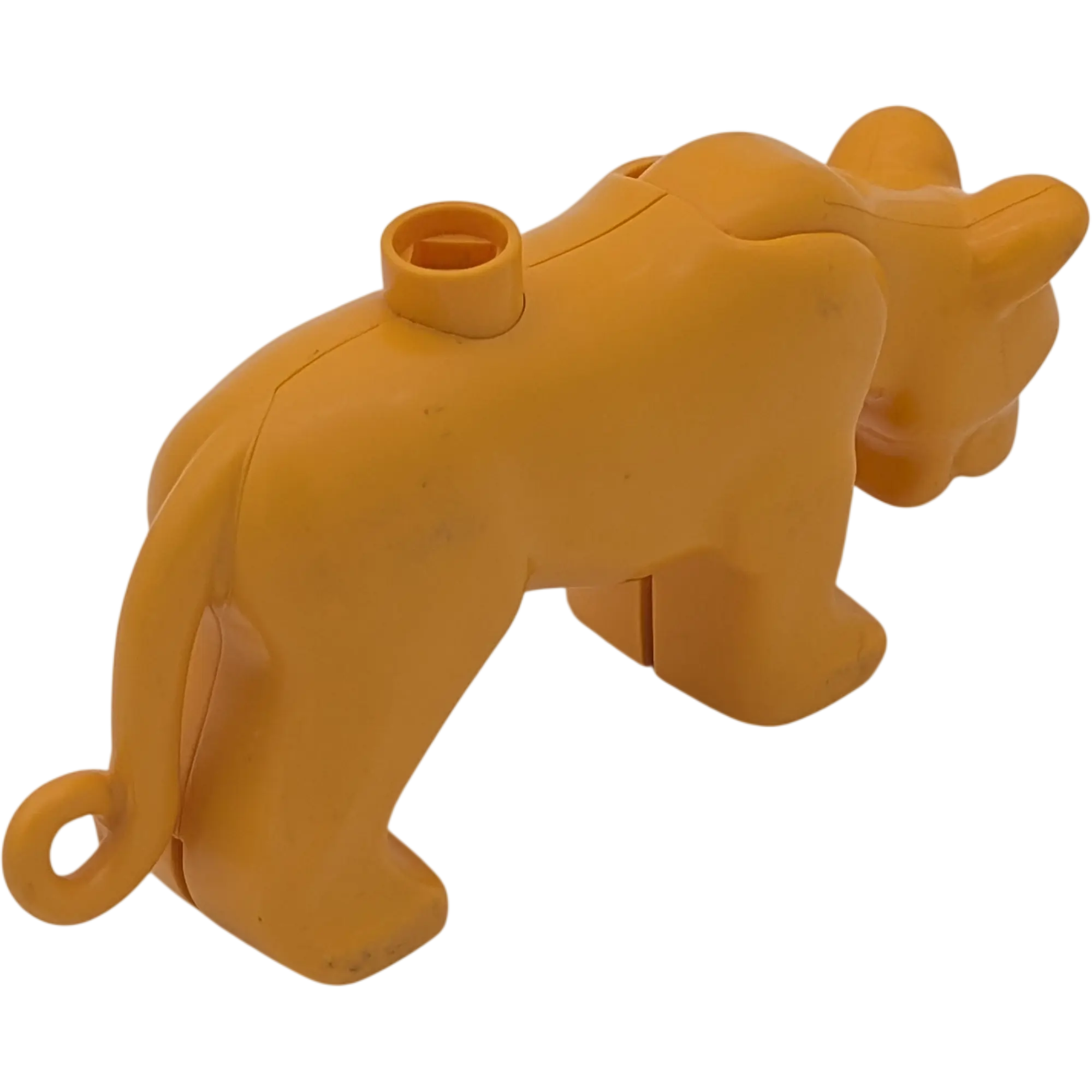 Lego Duplo Löwin Groß Braun mit beweglichem Kopf Gelborange