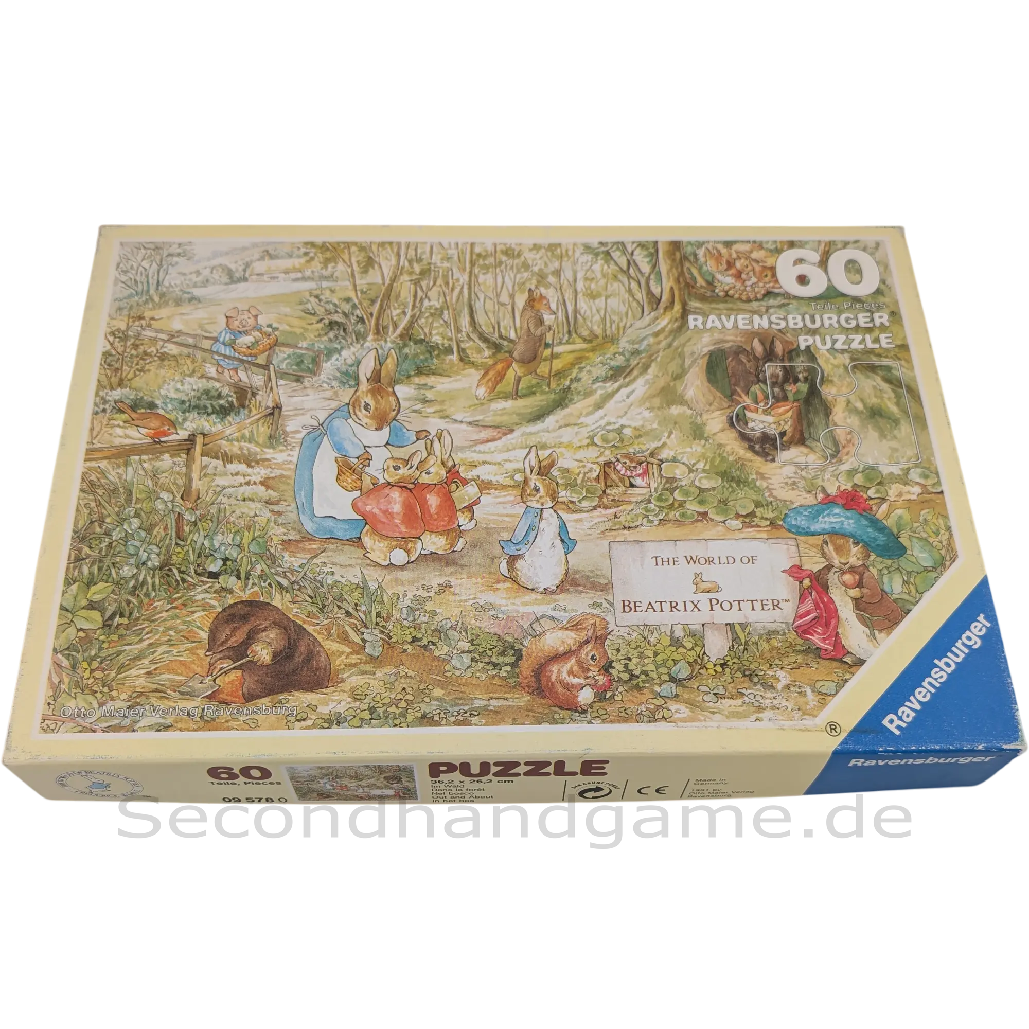 Ravensburger Puzzle 60 Teile 095780 The World of Beatrix Potter im Wald