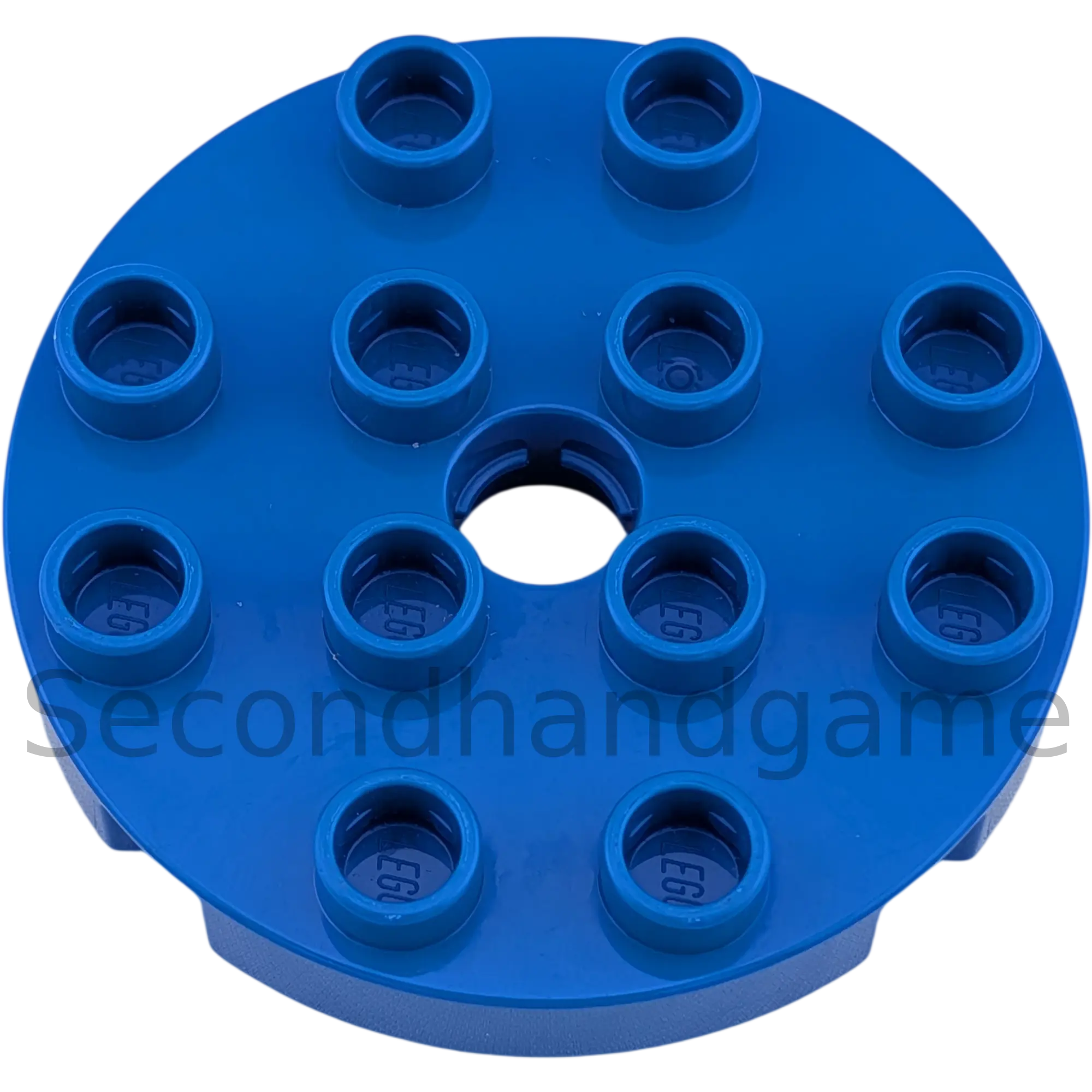 Lego Duplo 98222 Platte Rund mit Loch Kreis 4x4 Blau
