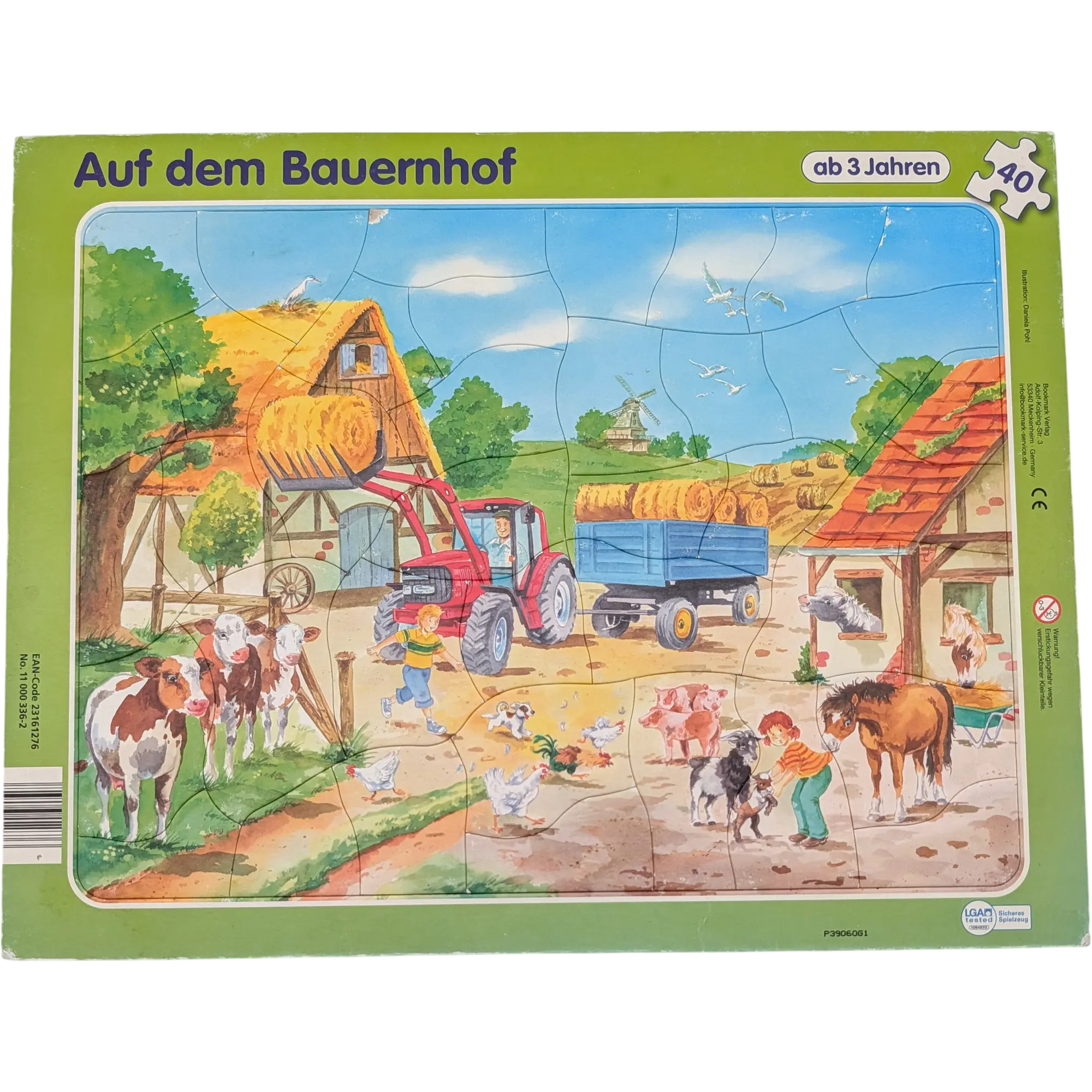 Bookmark Verlag Rahmenpuzzle Auf dem Bauernhof 40 Teile 110003362