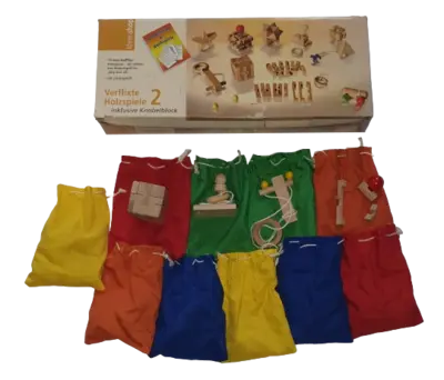 Ideenshop Verflixte Holzspiele 2 inklusive Knobelblock