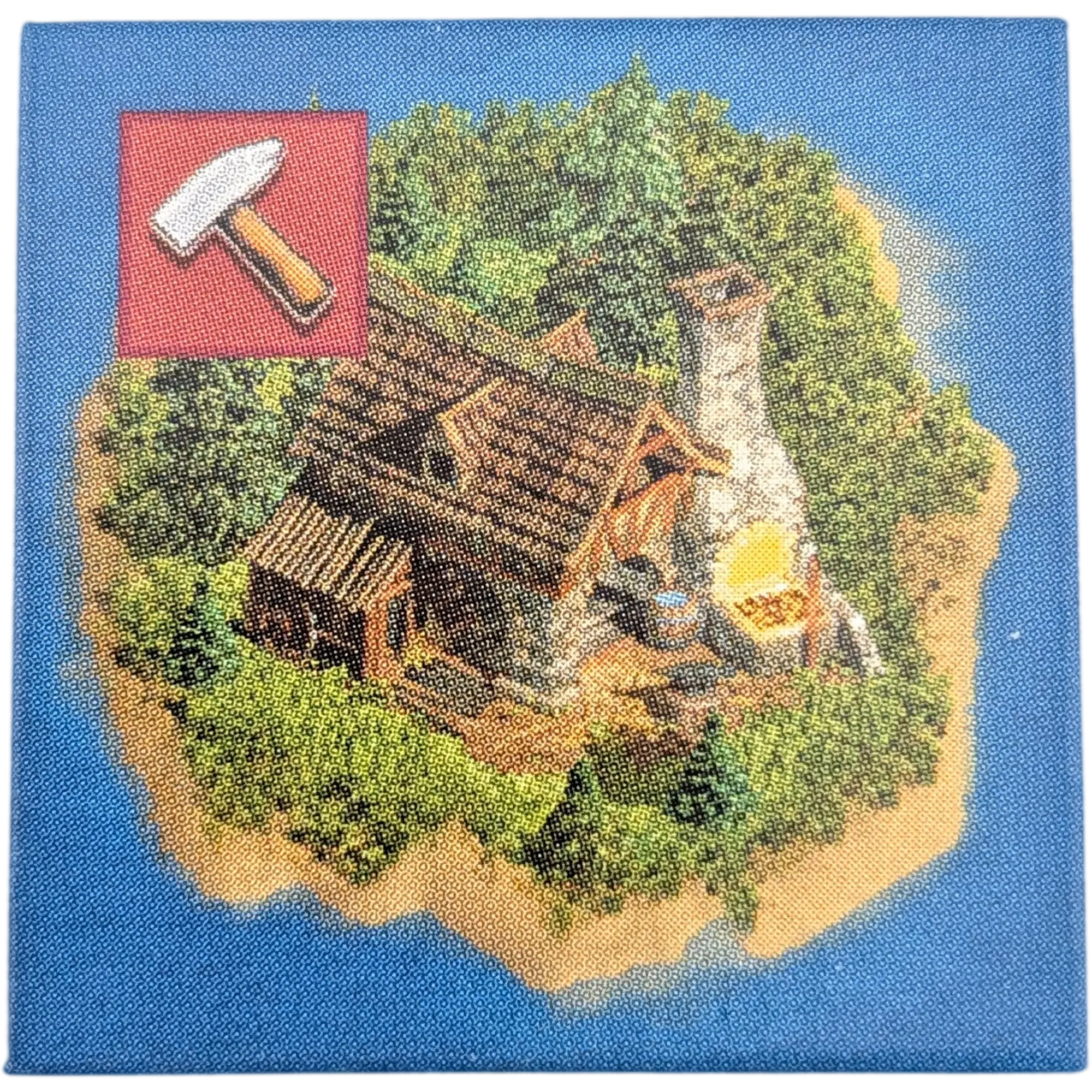 Kosmos Anno 1503 Ersatzteile Inselkarte Blau Werkzeug Rückseite Zahl Drei
