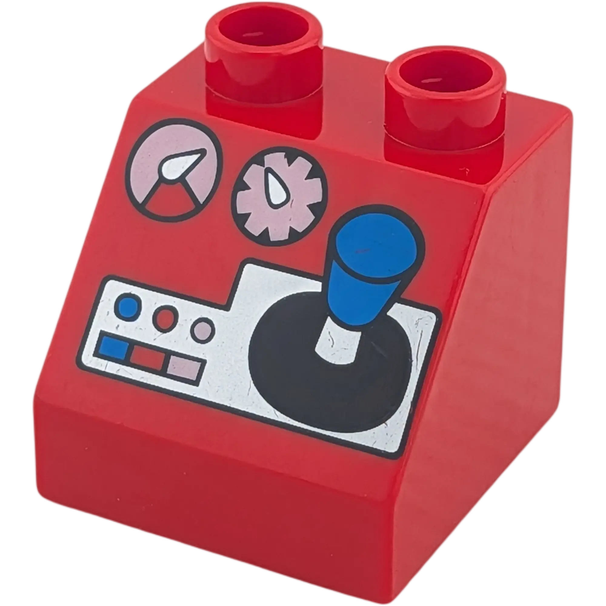 Lego Duplo 6474 Schrägstein 2x2x1 Rot Schaltung Schaltgetriebe