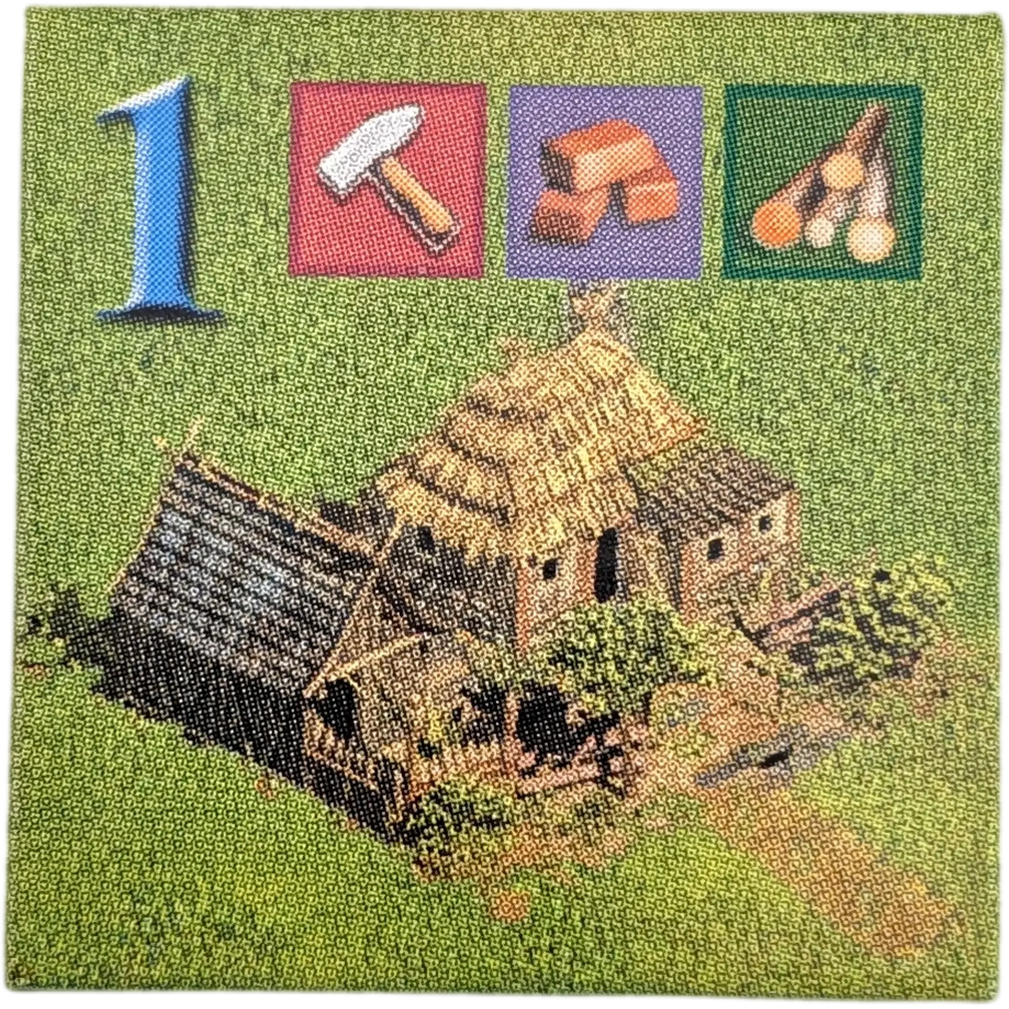 Kosmos Anno 1503 Ersatzteile Einwohnerkärtchen Grün Pionier/Siedler Zahl Blau