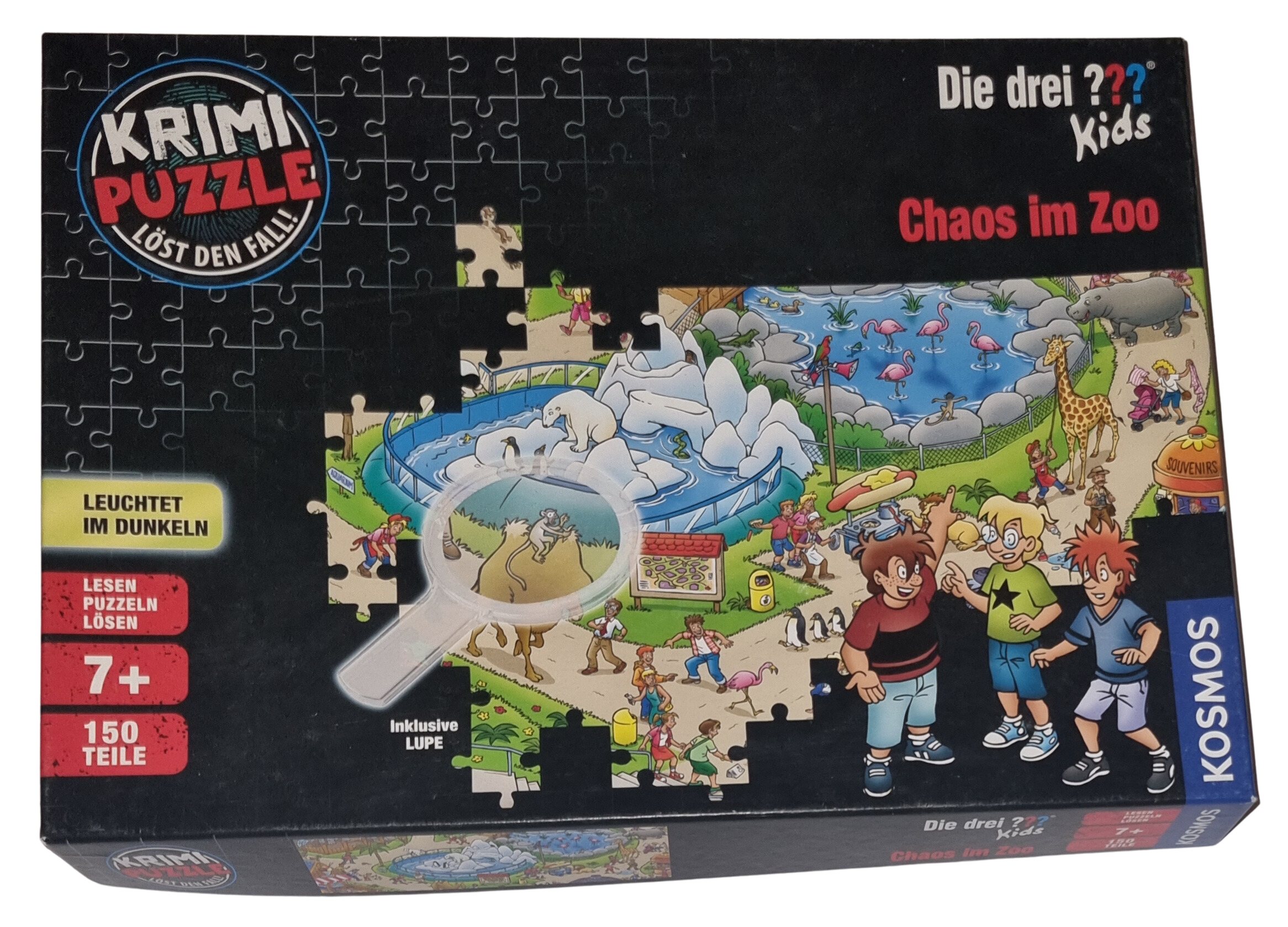 Kosmos Krimi Puzzle die drei ??? Chaos im Zoo