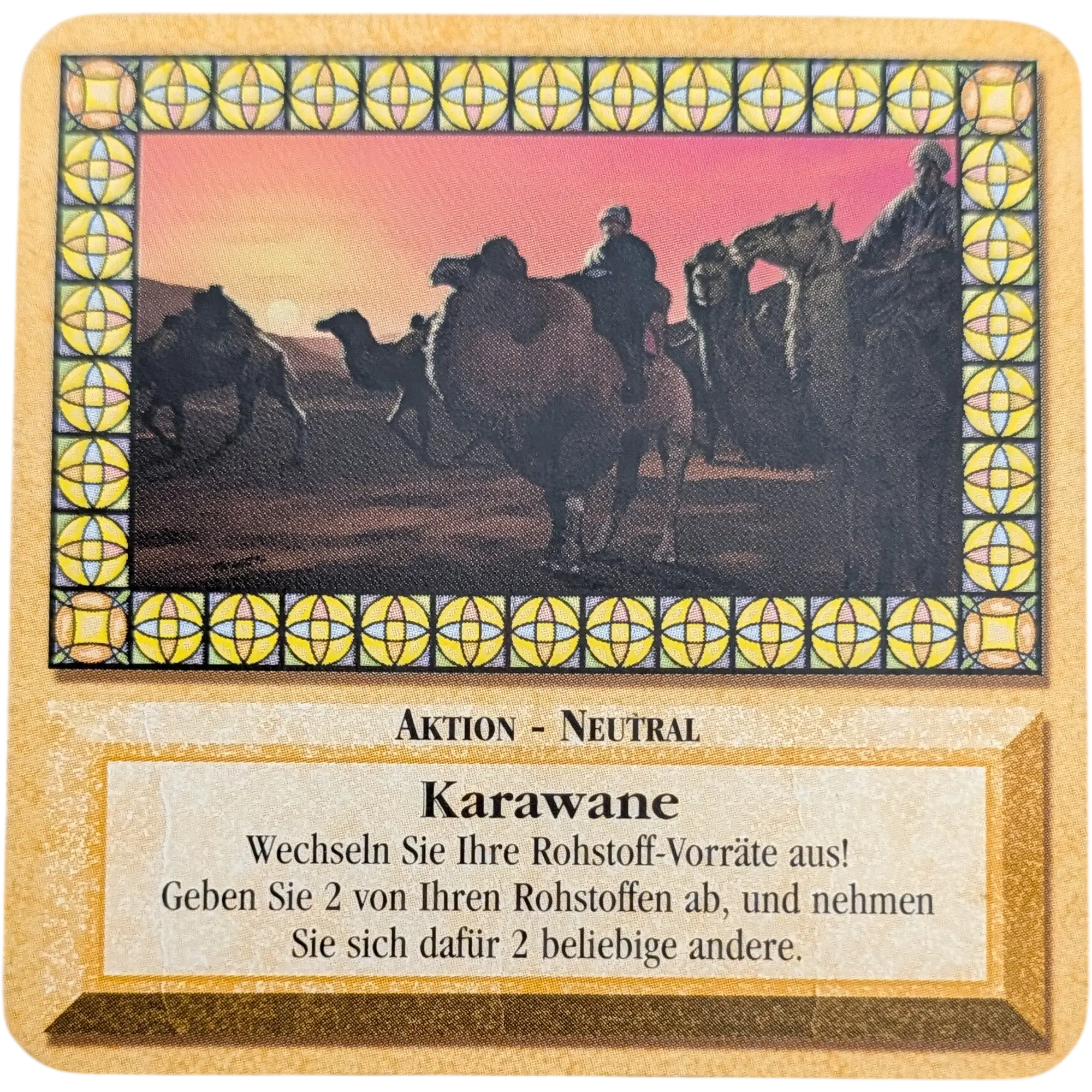 Kosmos Die Siedler von Catan das Kartenspiel Ersatzteil Karte Gold Karawane