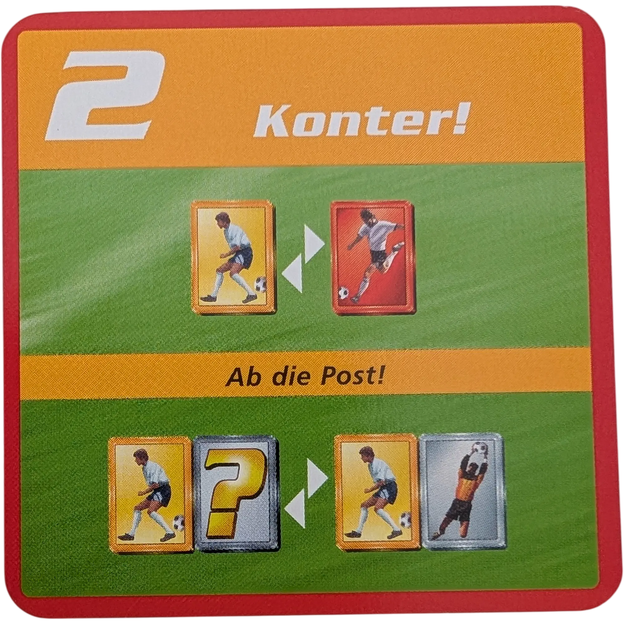 Kosmos Finale Ersatzteile Team Rot Taktikkarte Kampfstärke 2 Konter!
