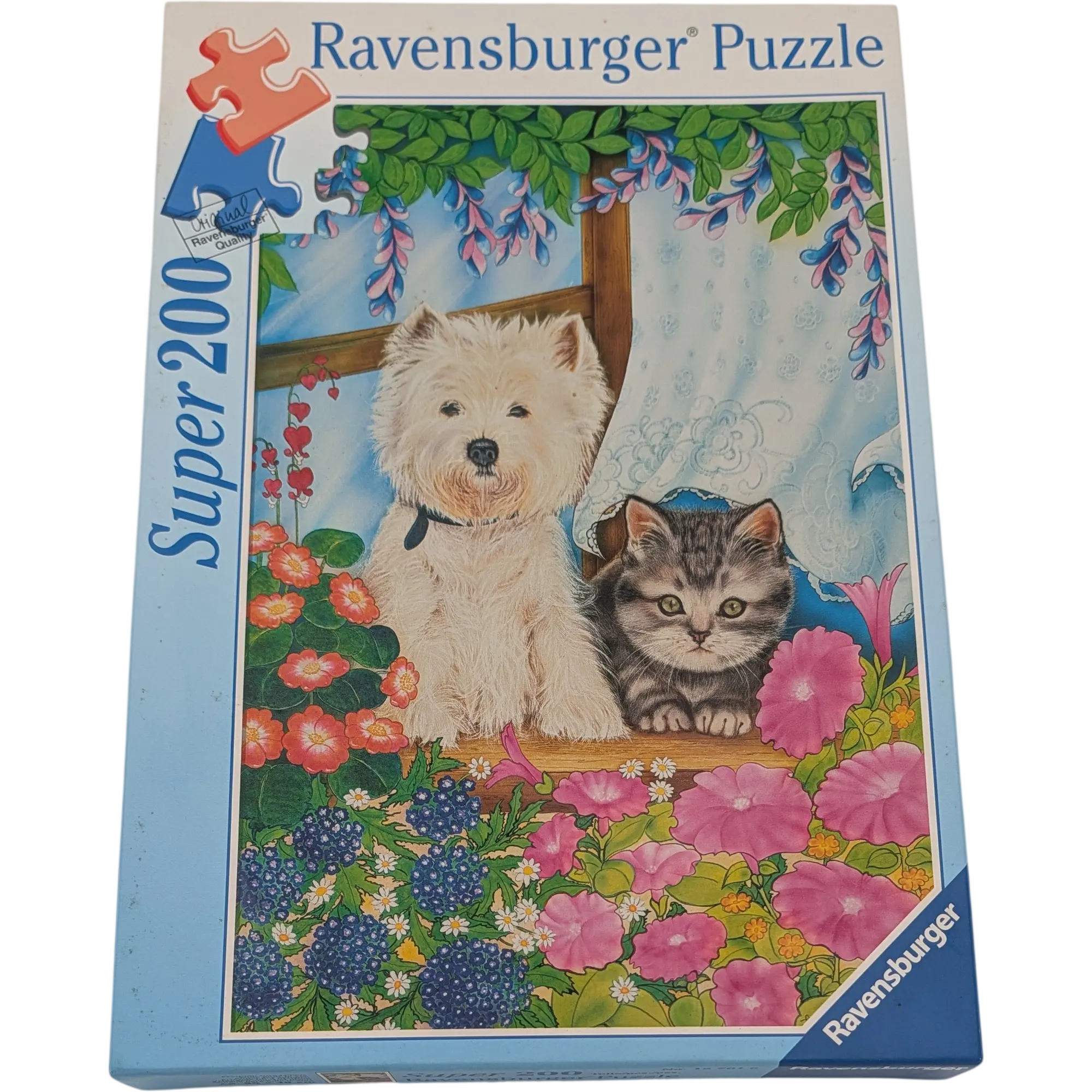 Ravensburger Puzzle Hund und Katze Super 200 Teile 127016 Freunde fürs Leben
