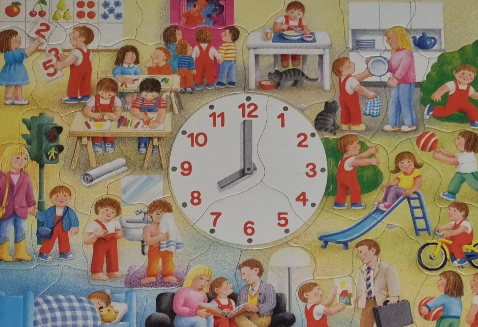 Ravensburger Rahmenpuzzle Von morgens bis abends 34 Teile 06649