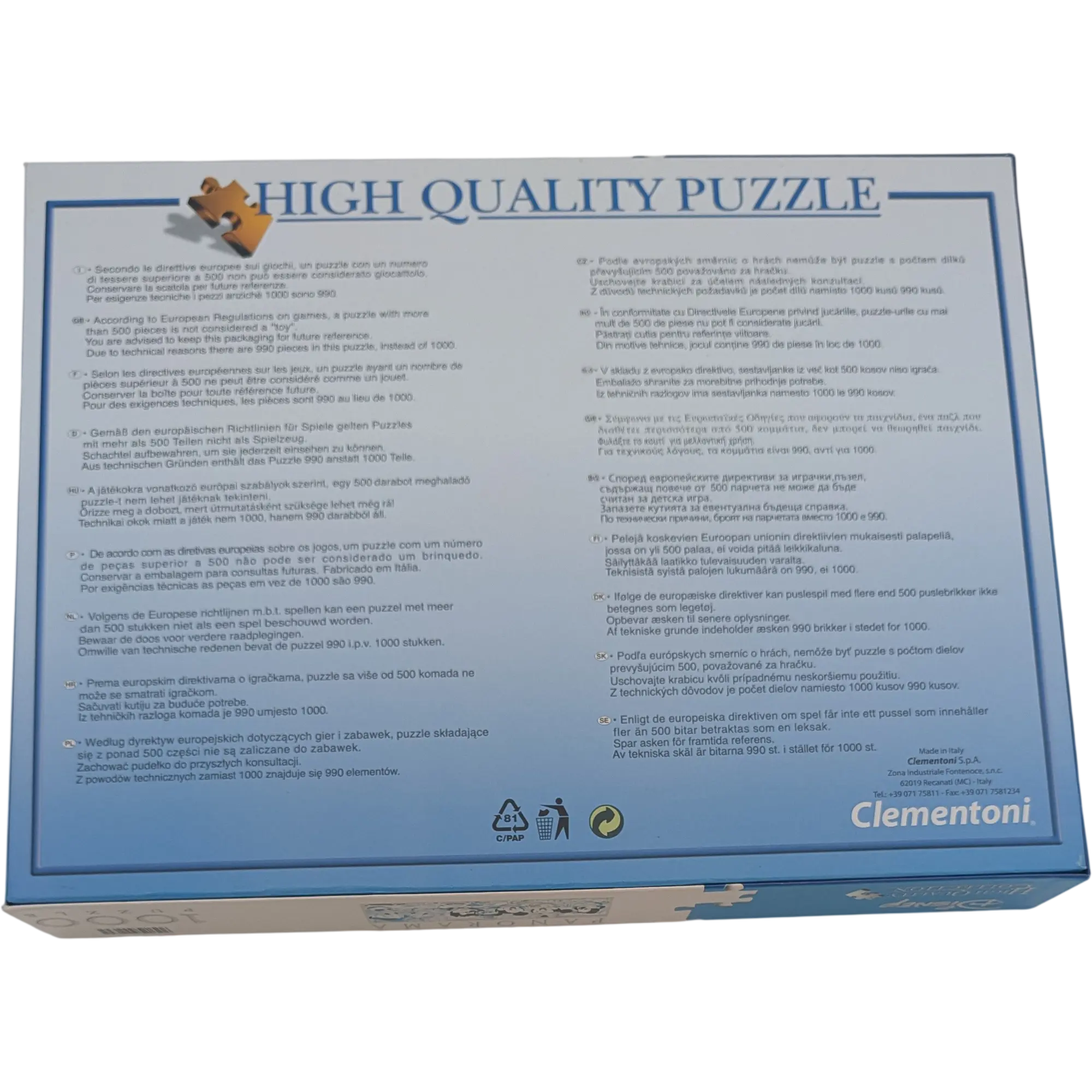 Clementoni Disney Puzzle High Quality Panorama 1000 Teile 99264 Disney Babies, Ansicht 2
