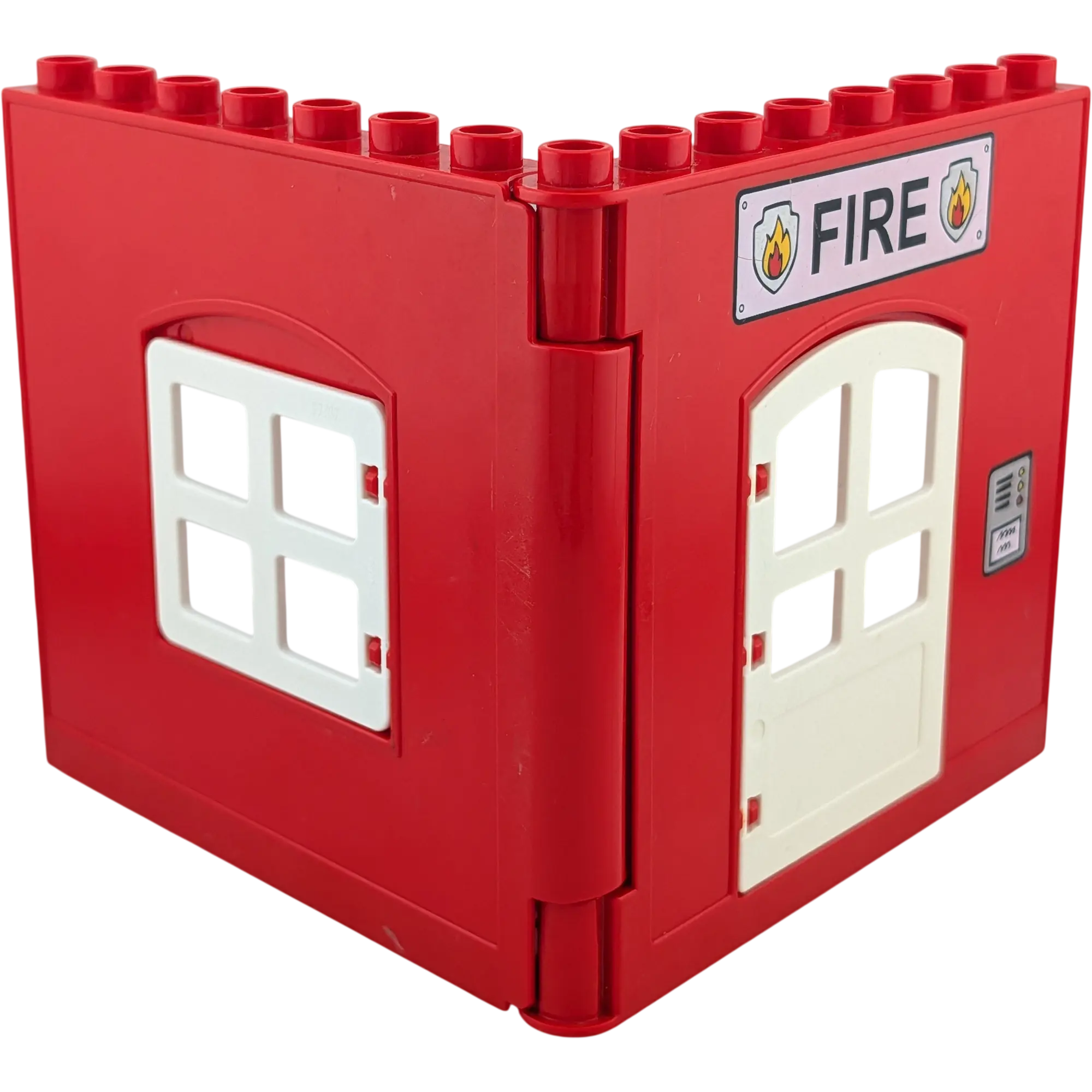 Lego Duplo Hauswand Rot Feuerwache Fire Feuerwehrhaus