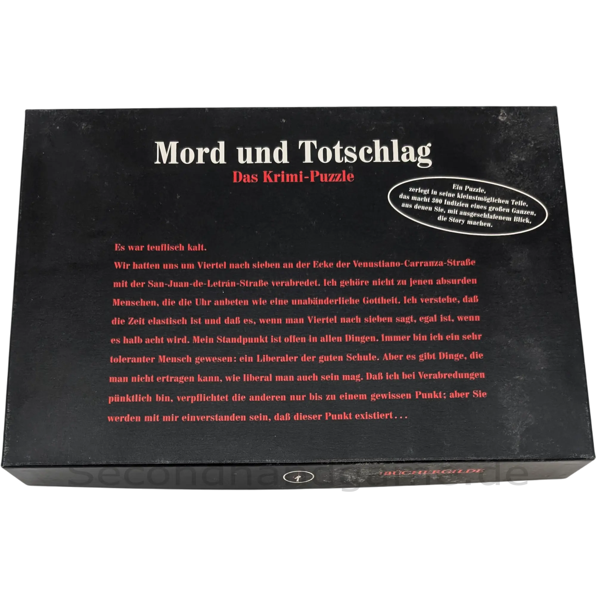 Büchergilde Krimi-Puzzle Mord und Totschlag 300 Teile, ab 9 Jahren