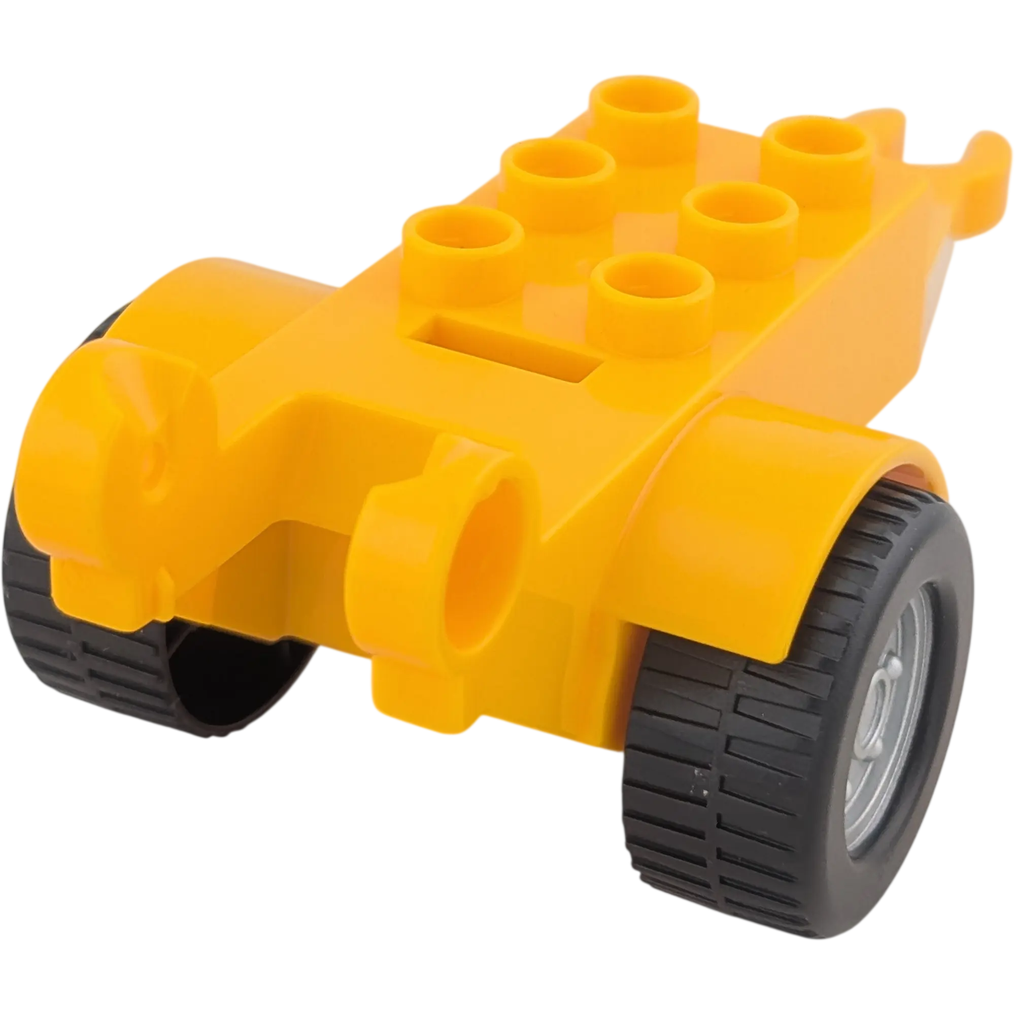 Lego Duplo 427J4 Anhänger Gelborange Silberne Felgen
