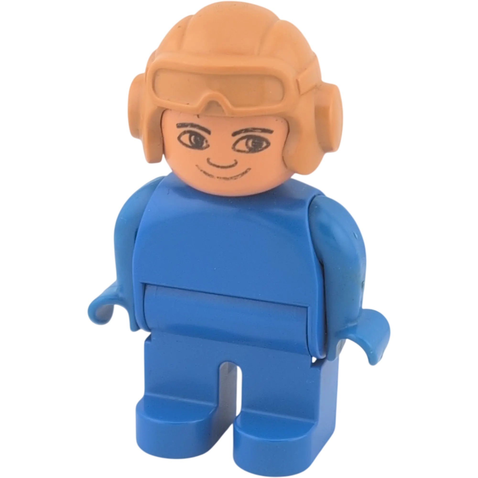 Lego Duplo Mann 4555 Pilot blauer Anzug mit brauner Pilotenbrille