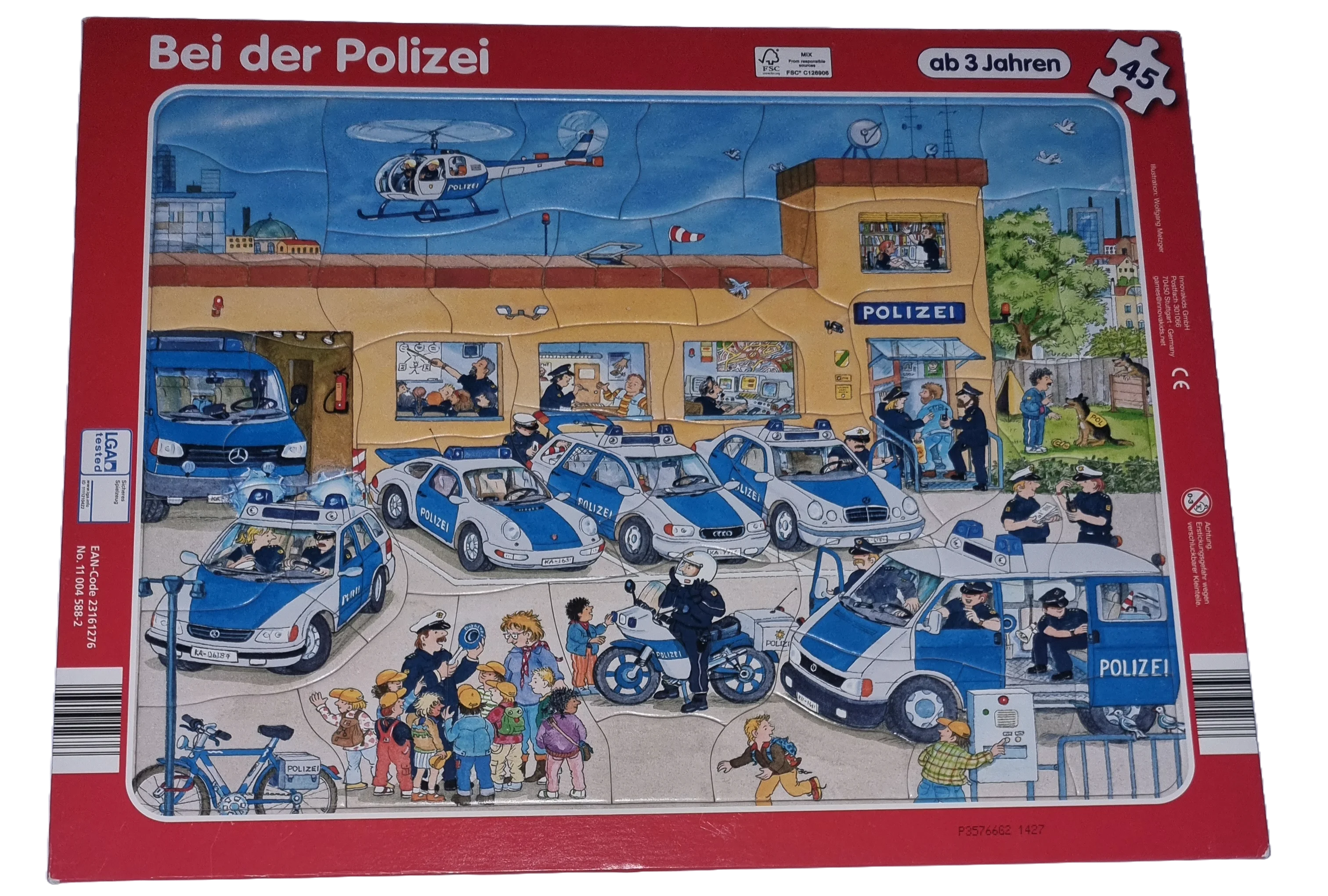 Rahmenpuzzle Bei der Polizei 45 Teile