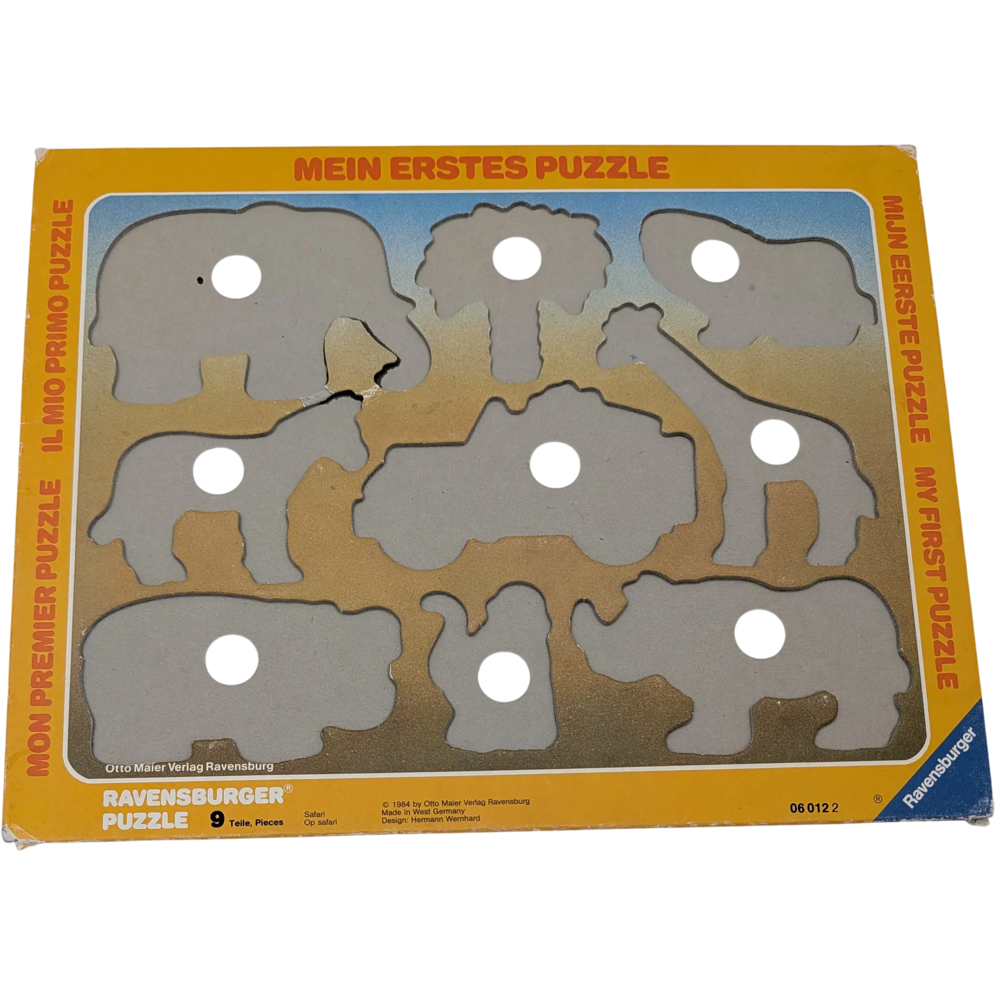Ravensburger Rahmenpuzzle 060122 Safari 9 Teile 