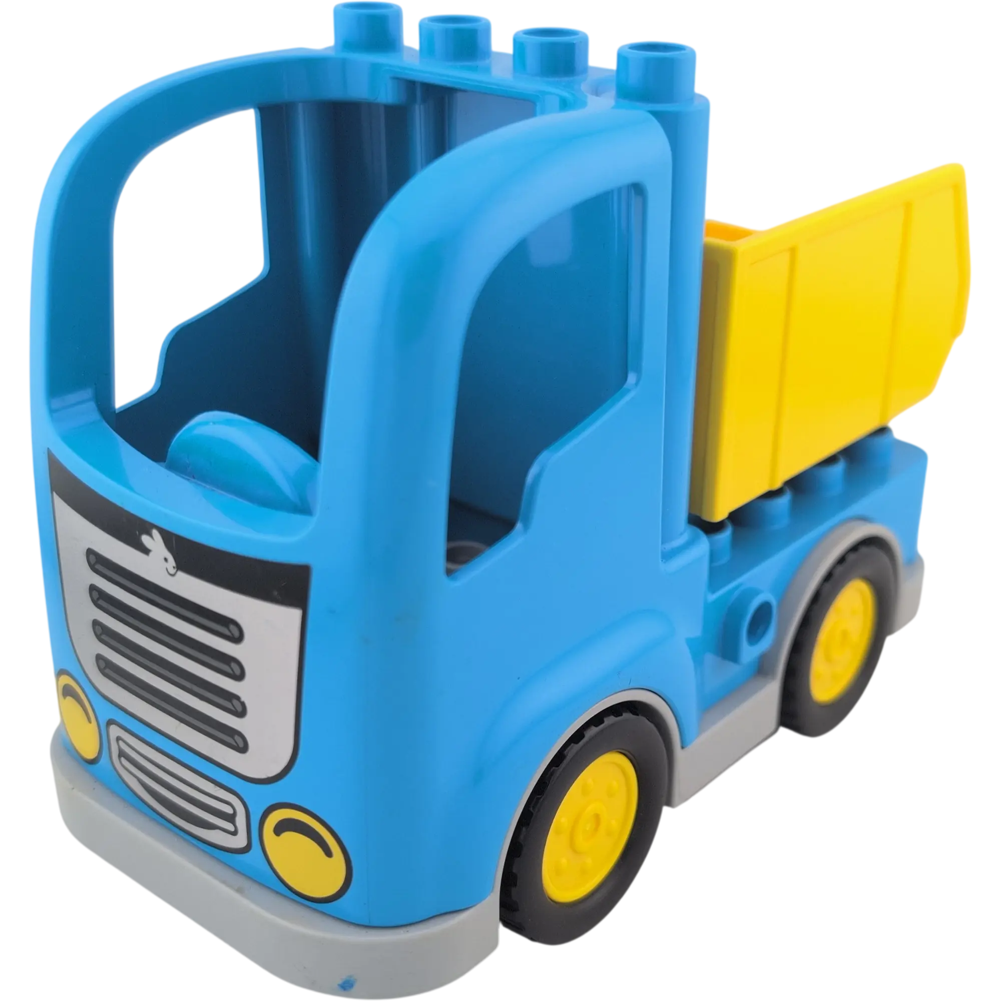 Lego Duplo Lastwagen Mittelblau mit Container kippbar