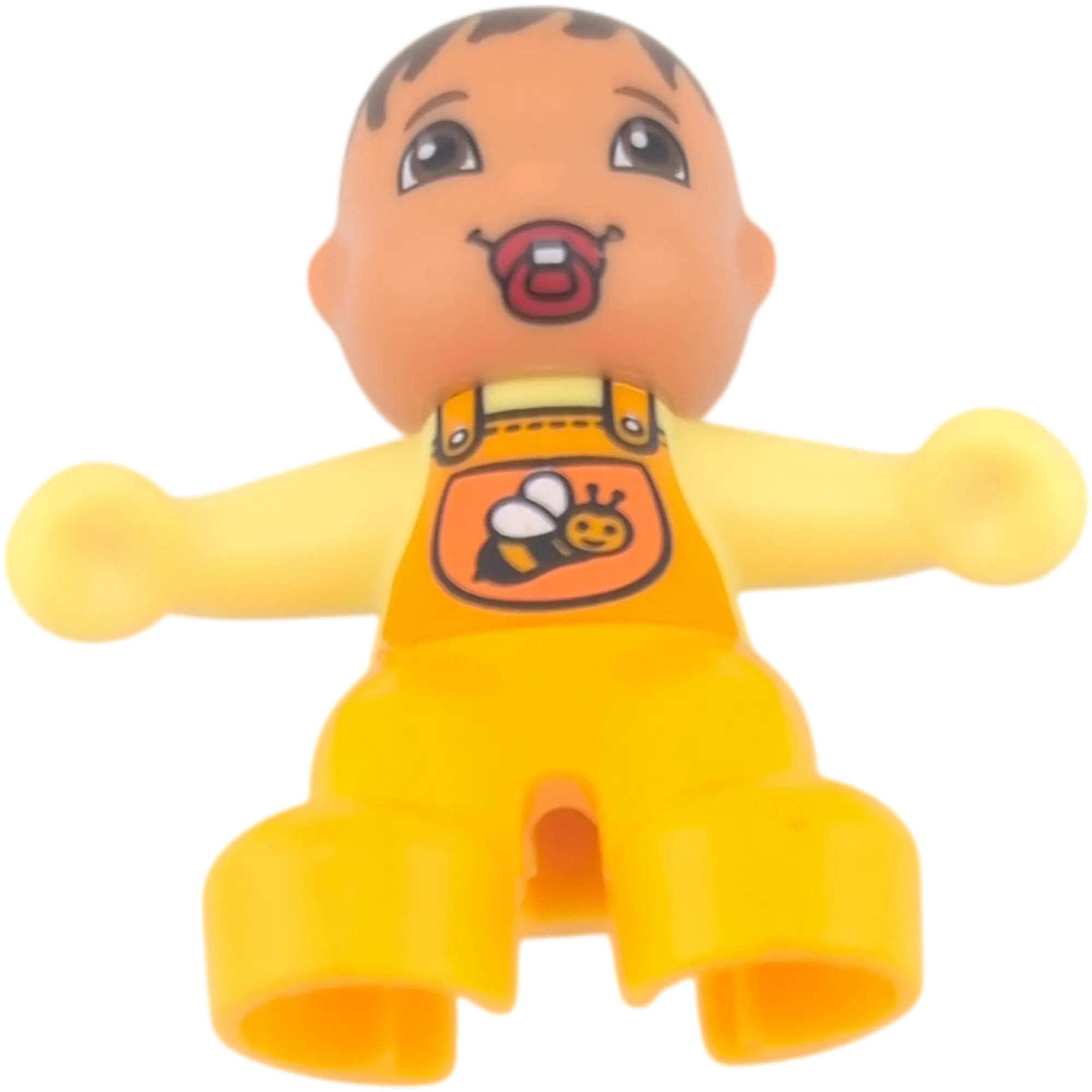 Lego Duplo 85363 Baby Junge mit orangenem Strampler mit Biene und rotem Schnuller