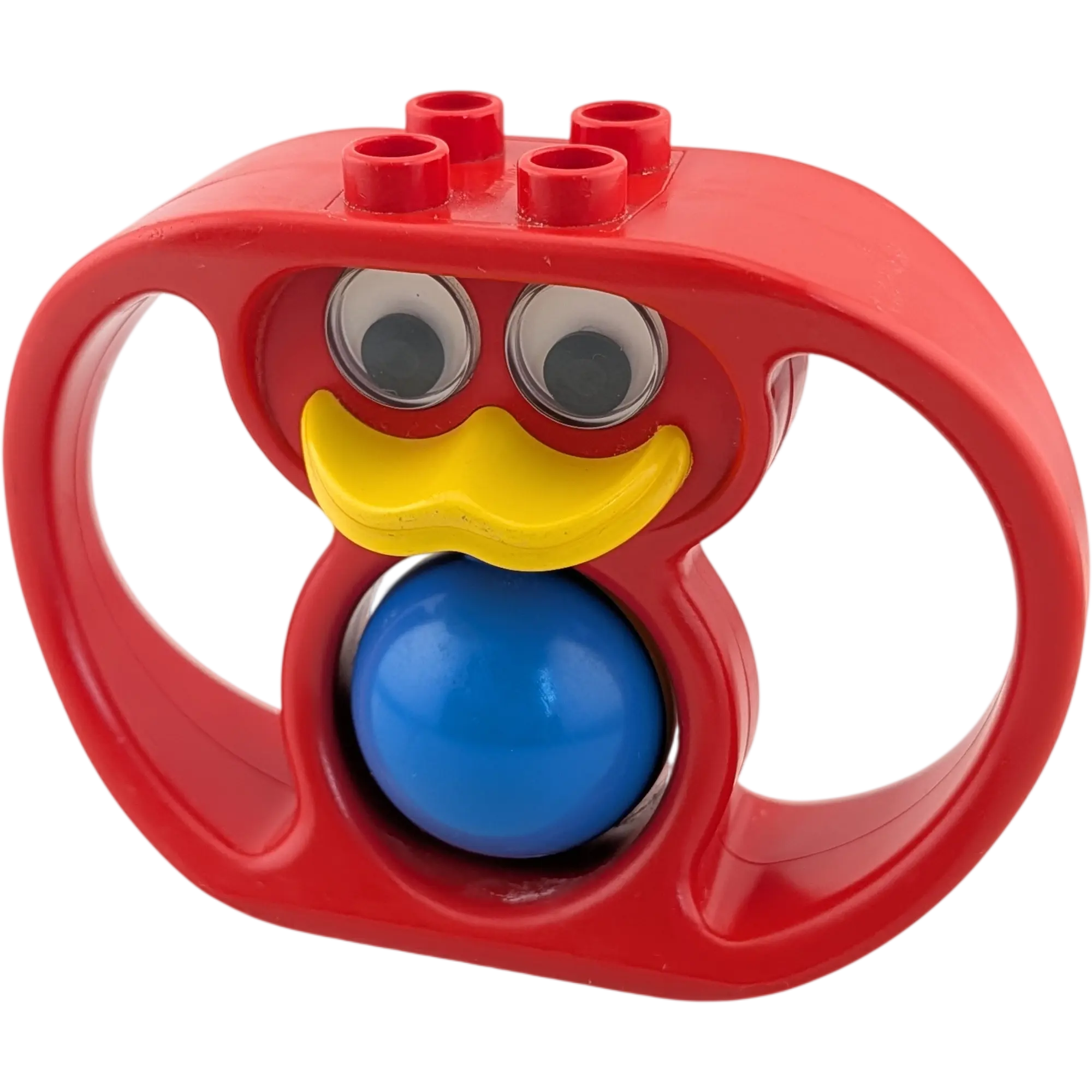 Lego Duplo Primo Baby Rassel Eichhörnchen Rot mit Kugel Gelb Blau