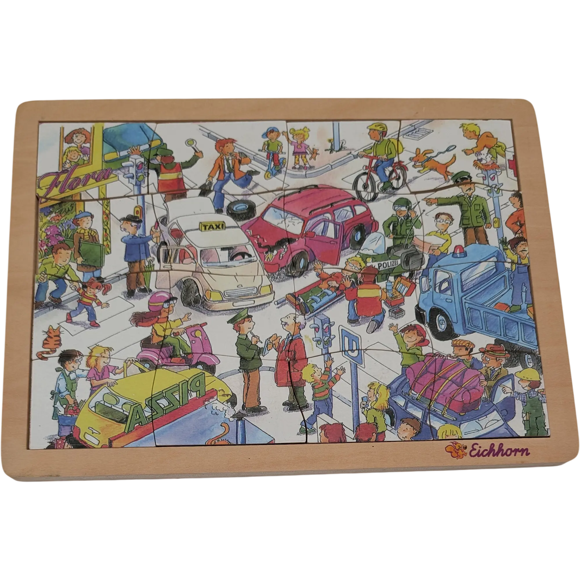 Eichhorn Holzpuzzle 16 Teile Auf der Straße 100003502