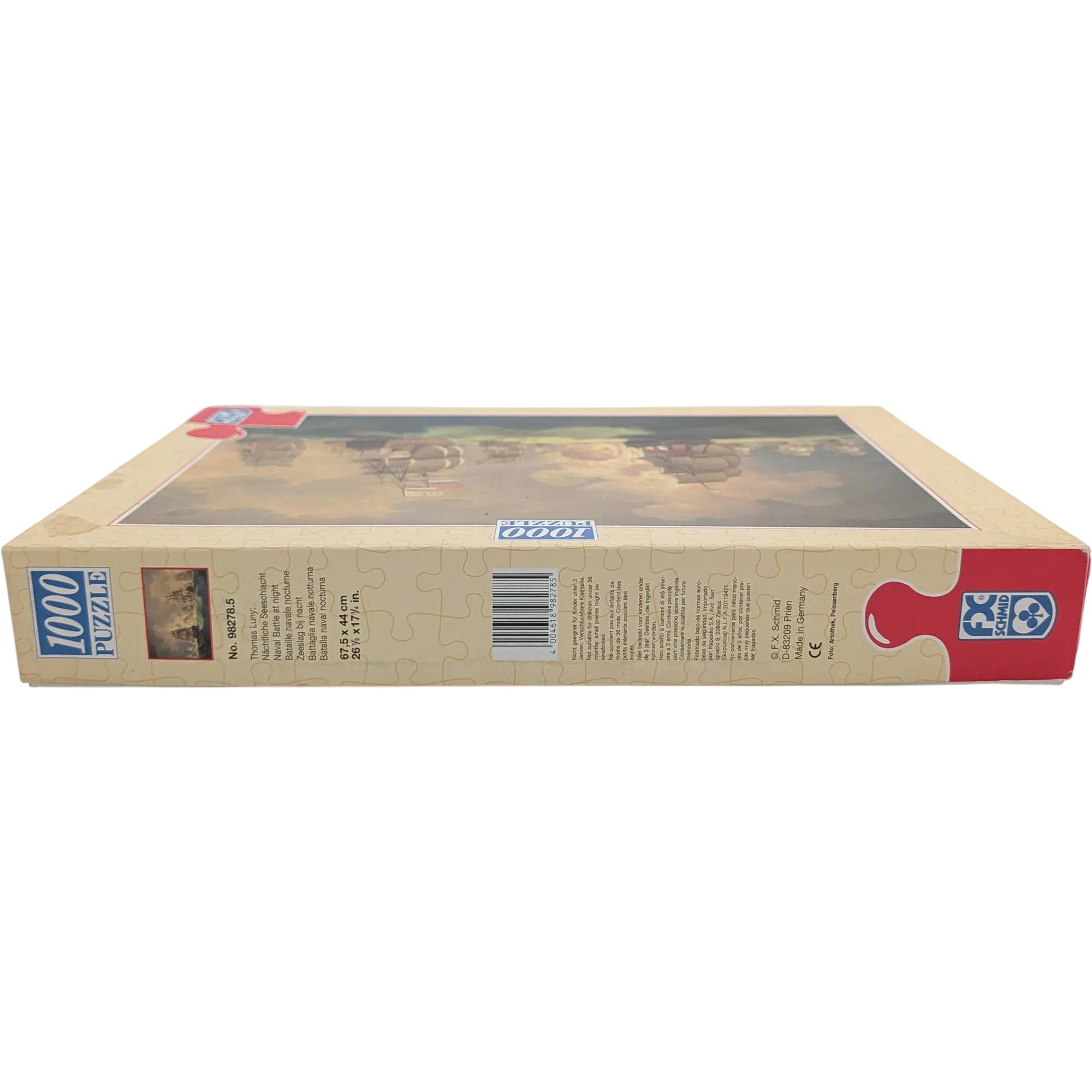 F.X. Schmid Puzzle 1000 Teile 98278 Thomas Luny Nächtliche Seeschlacht