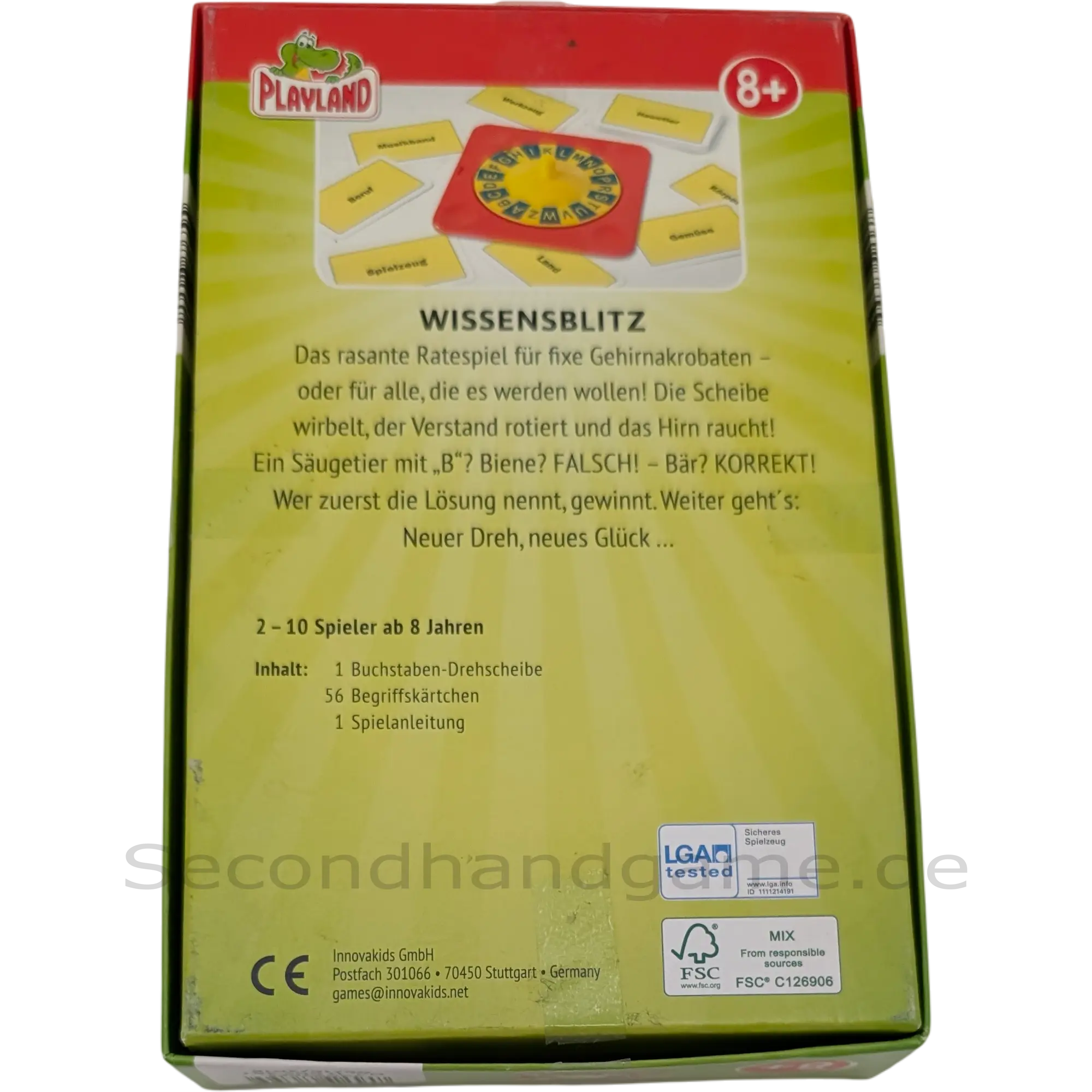 Innovakids GmbH Wissensblitz Das rasante Ratespiel 29087655, ab 8 Jahren